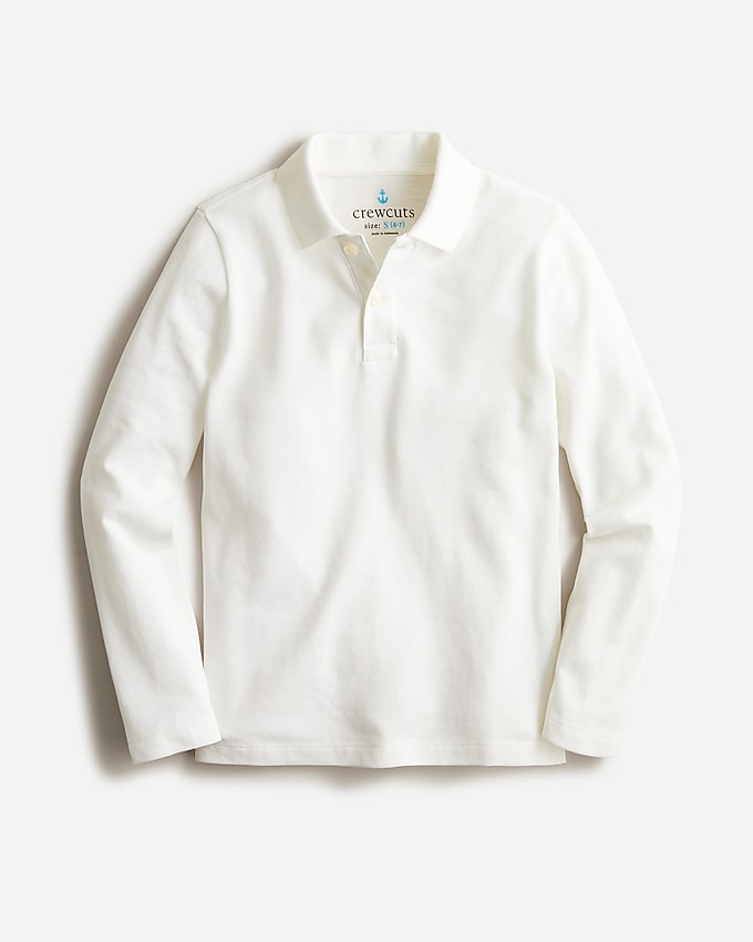 Crewcuts Kids' Long-Sleeve Piqué Polo Shirt