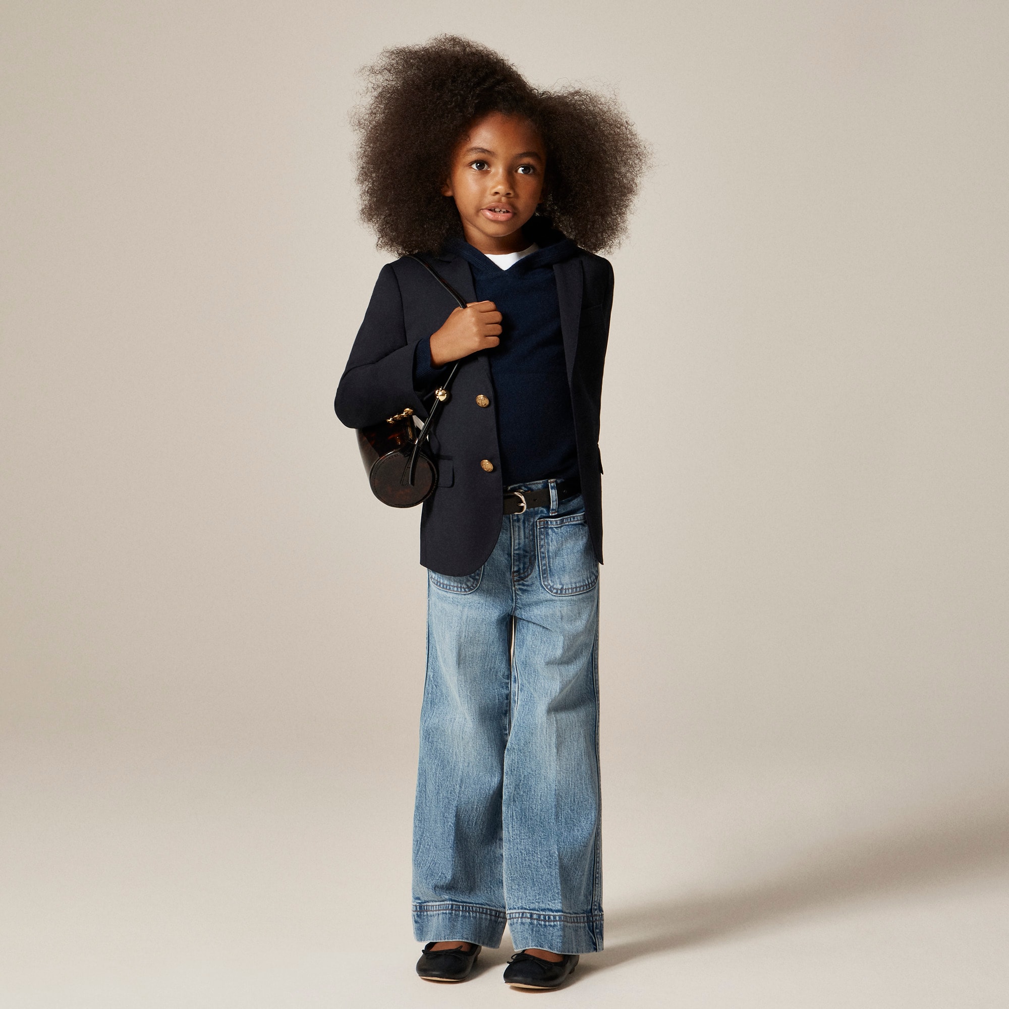 Kids' cashmere pullover hoodie