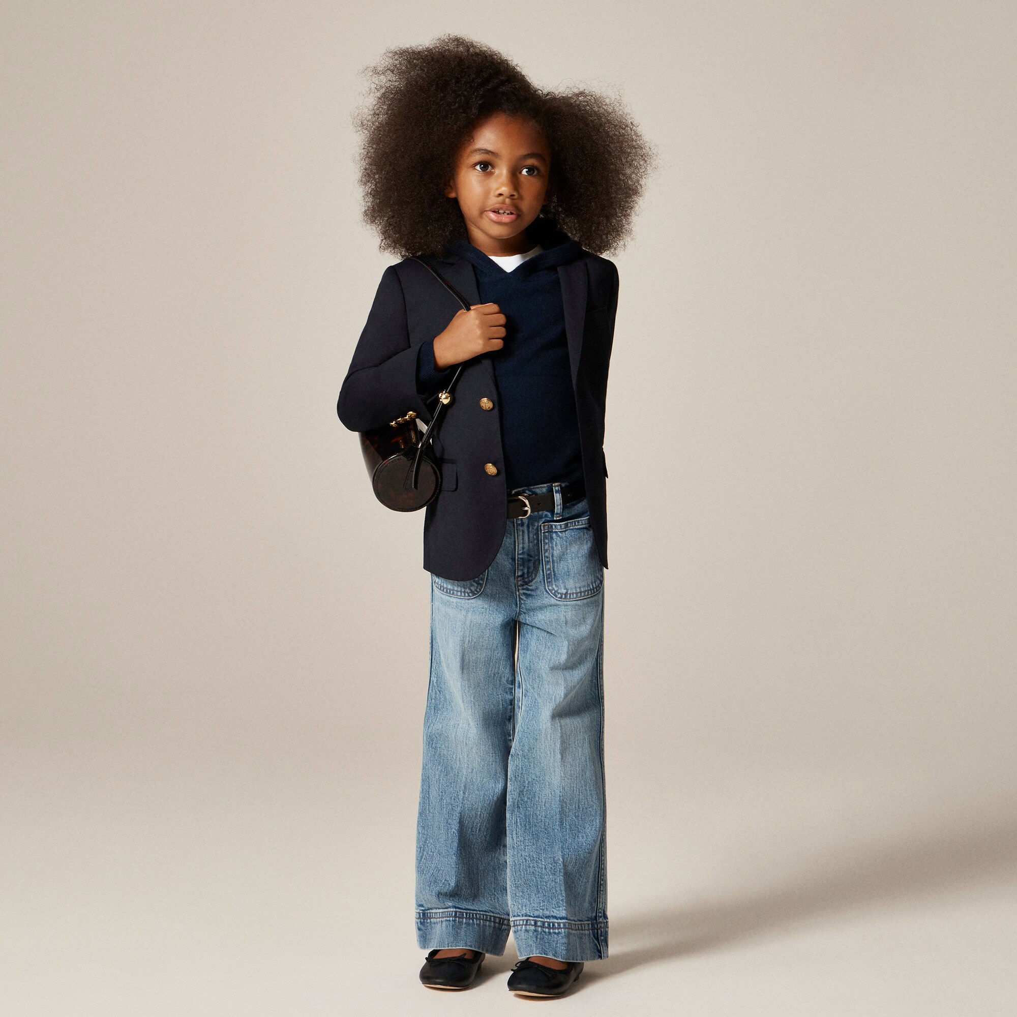 Kids' cashmere pullover hoodie