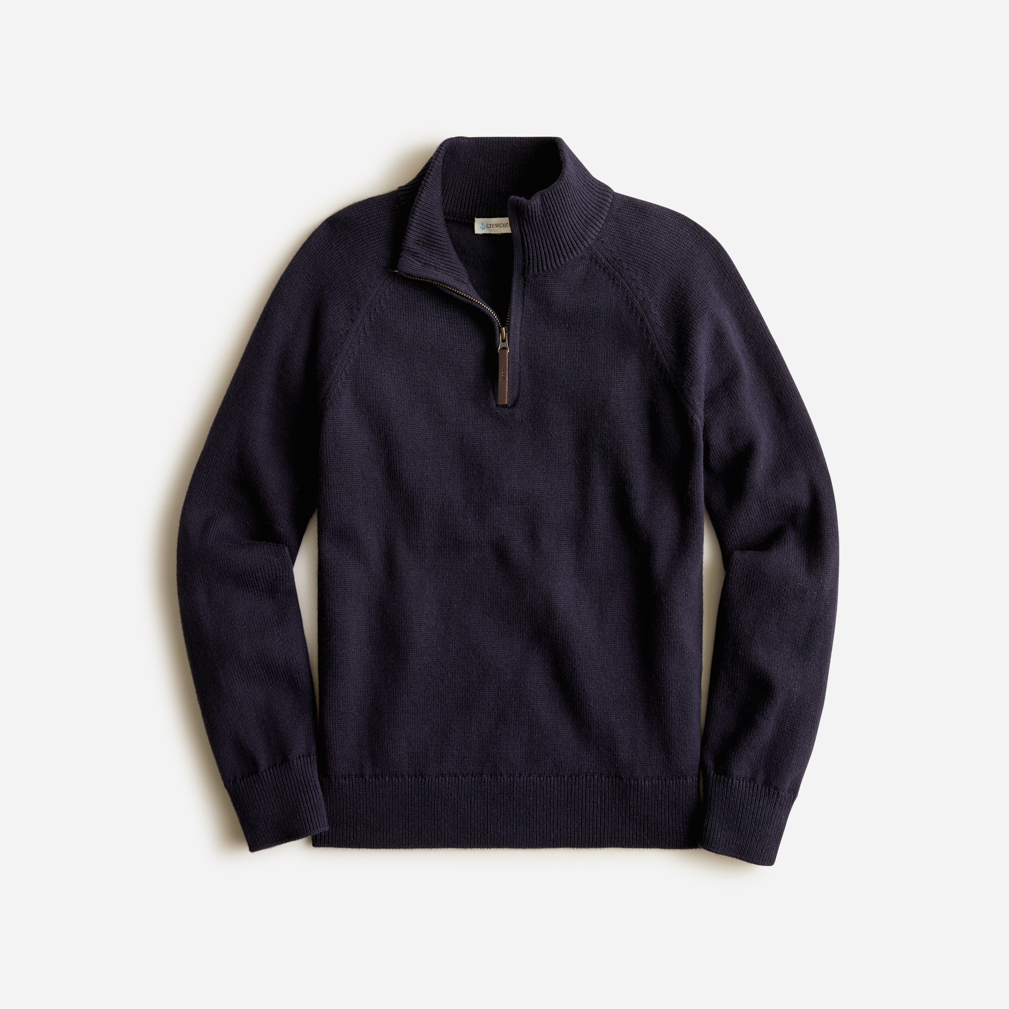 제이크루 보이즈 스웨터 J.crew Boys cotton-cashmere half-zip sweater,DARK INDIGO