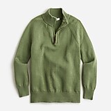 Boys' cotton-cashmere half-zip sweater