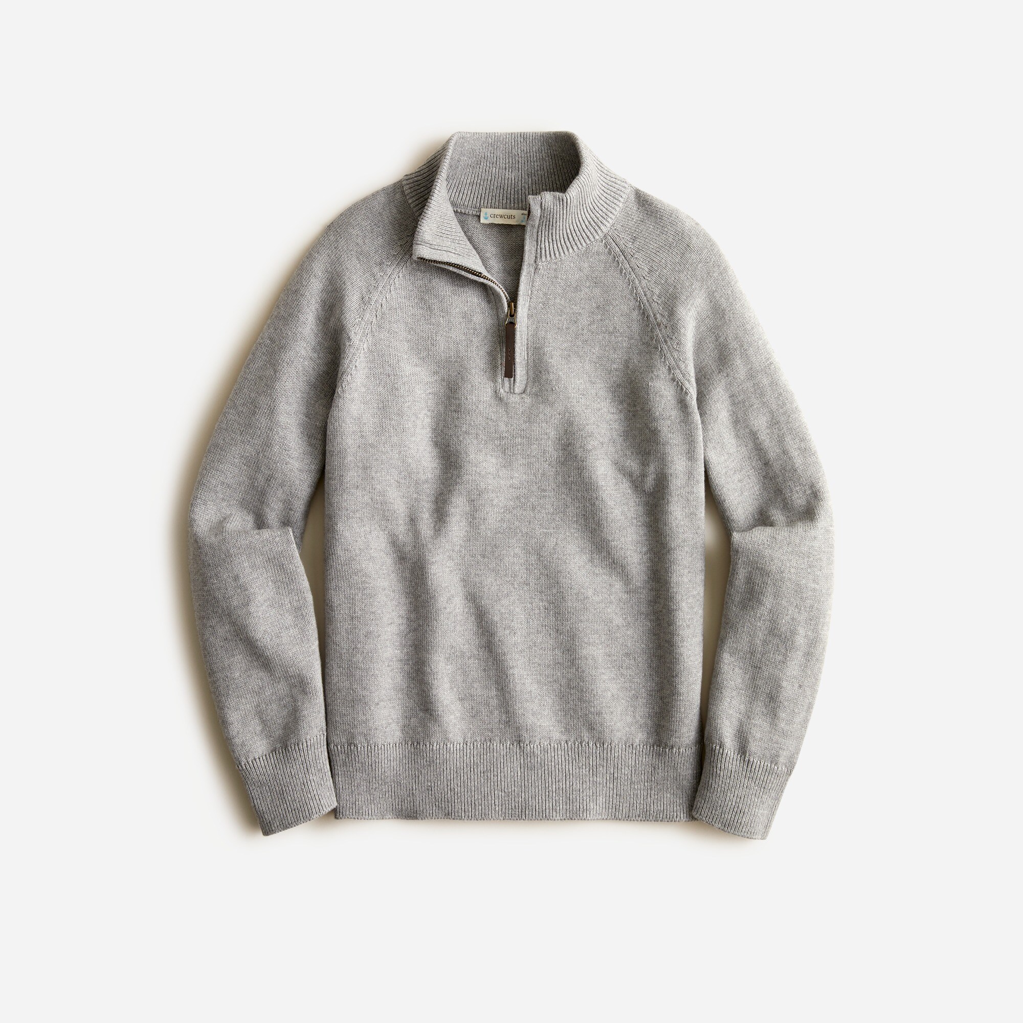 Kids' cotton-cashmere half-zip sweater