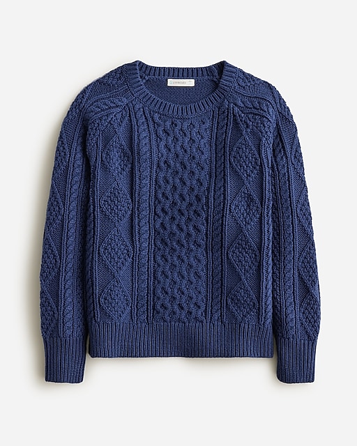 boys Kids' cable-knit fisherman sweater