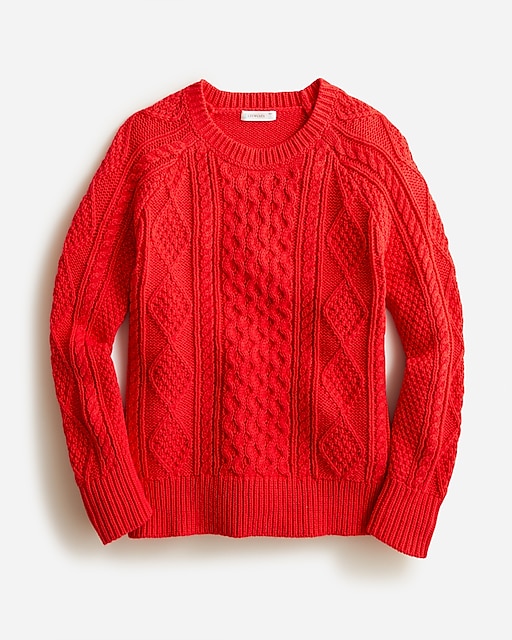  Kids' cable-knit fisherman sweater