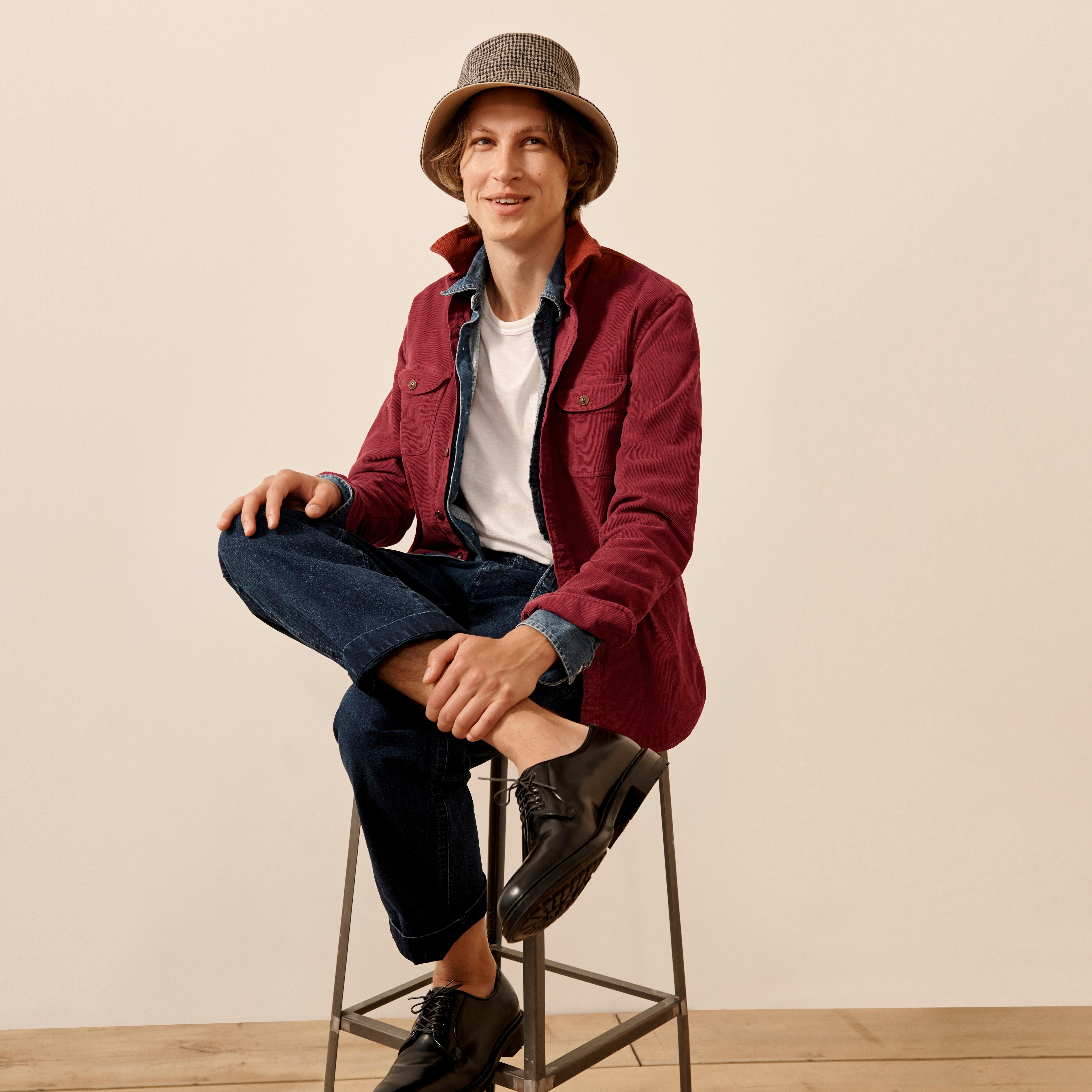 Camden leather bluchers