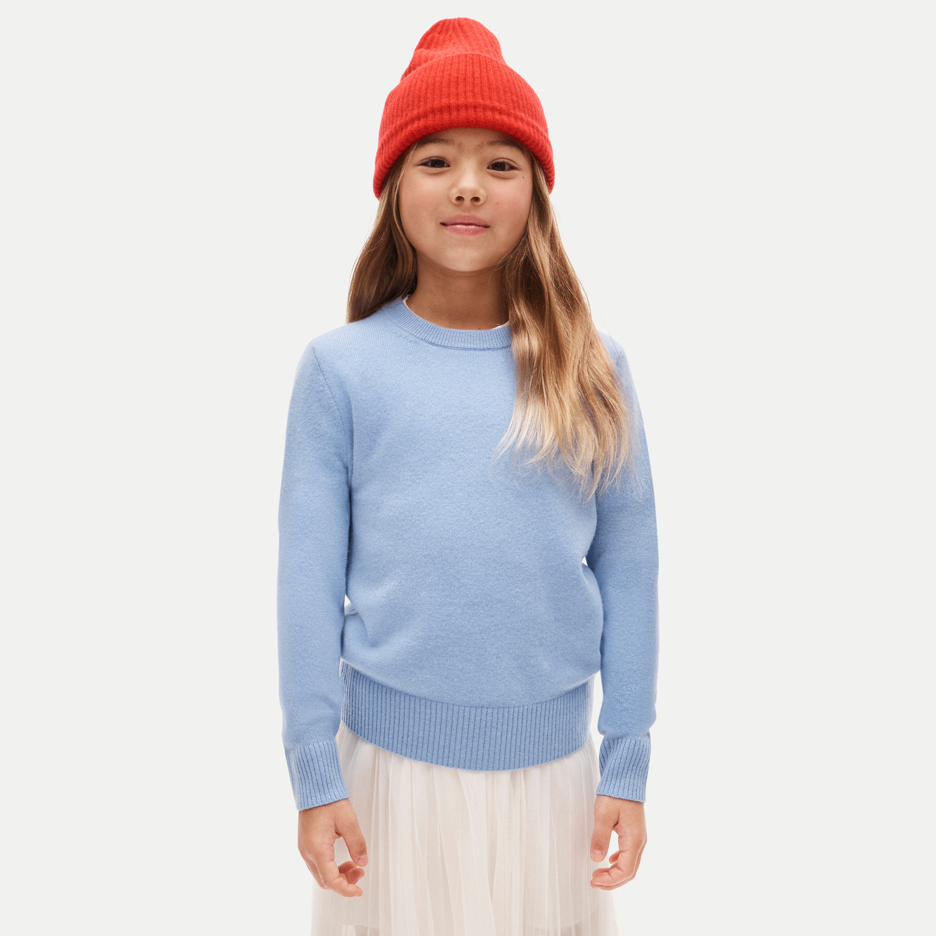 Kids' cashmere crewneck sweater