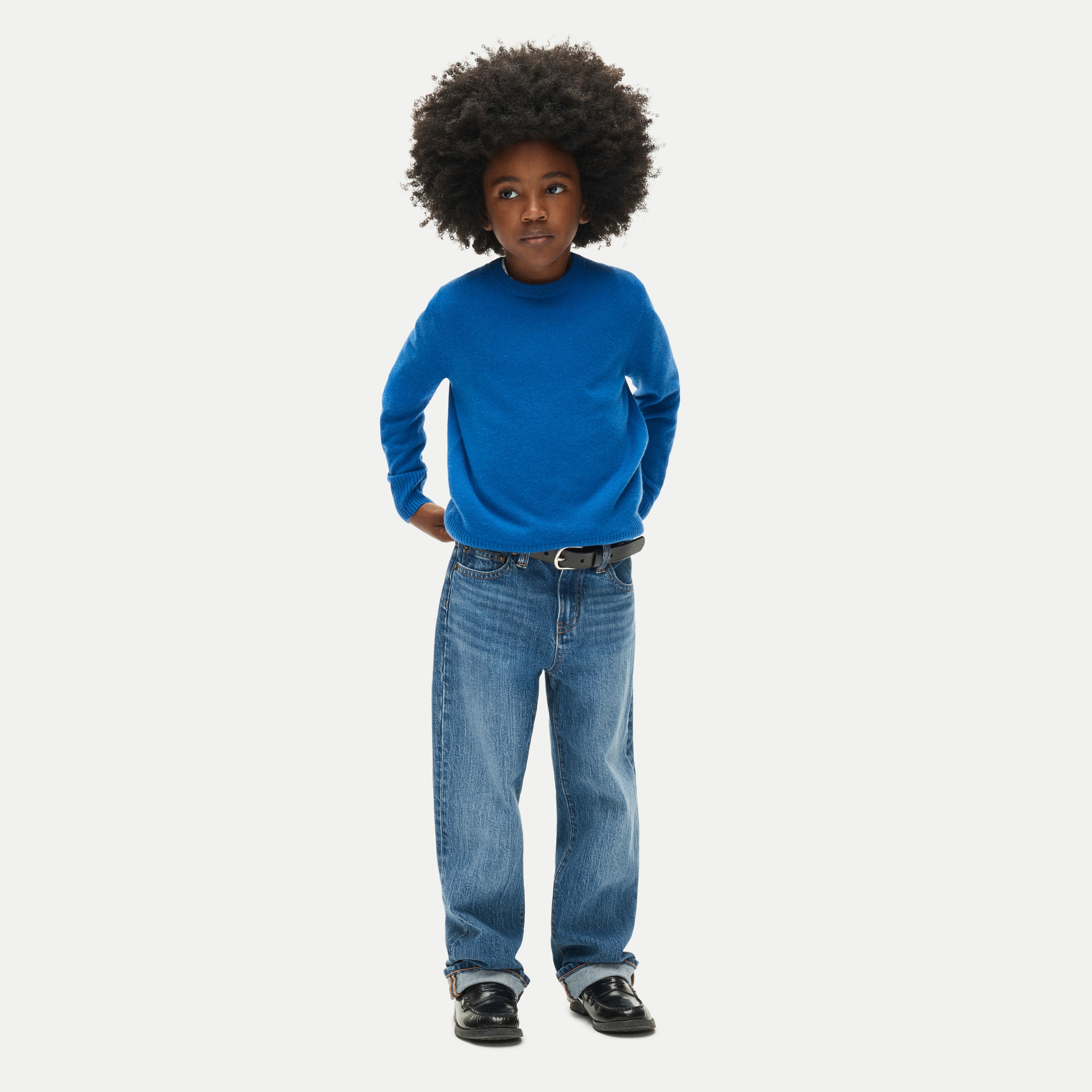 Kids' cashmere crewneck sweater