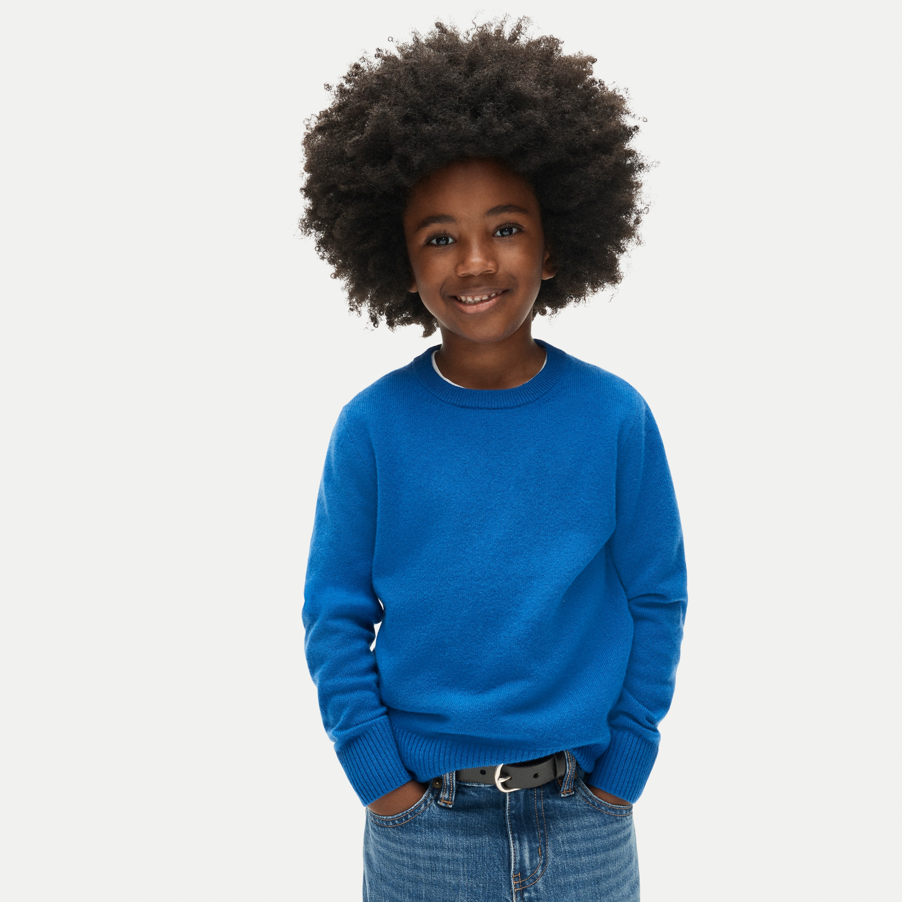 Kids' cashmere crewneck sweater