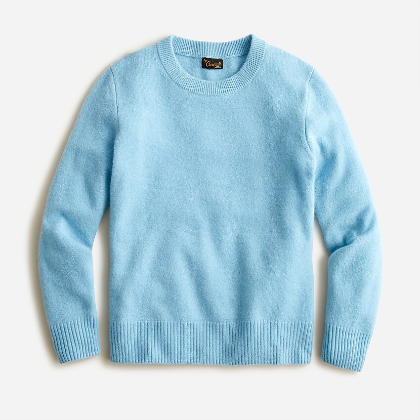 j.crew: kids' cashmere crewneck sweater for boys, right side, view zoomed