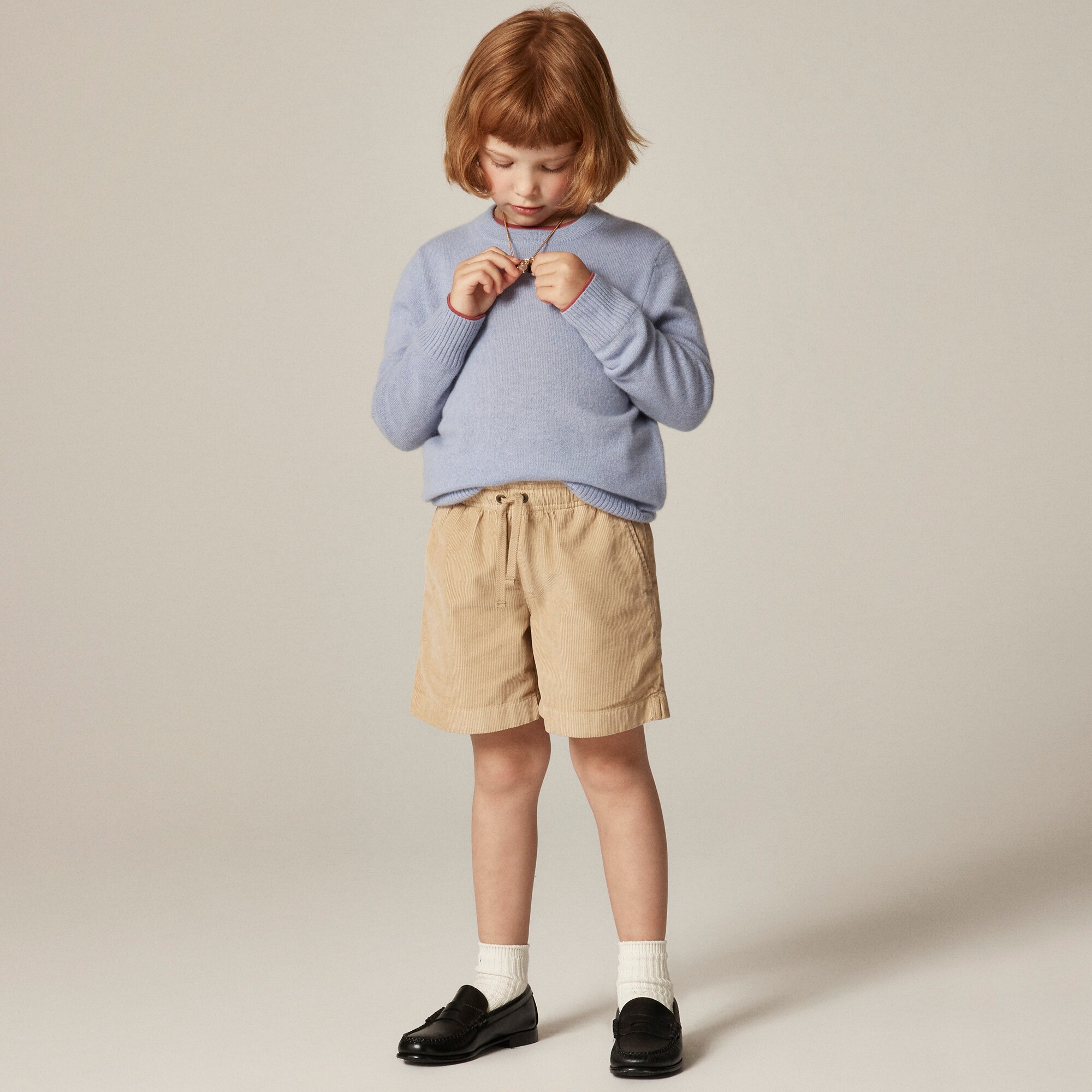 Kids' cashmere crewneck sweater