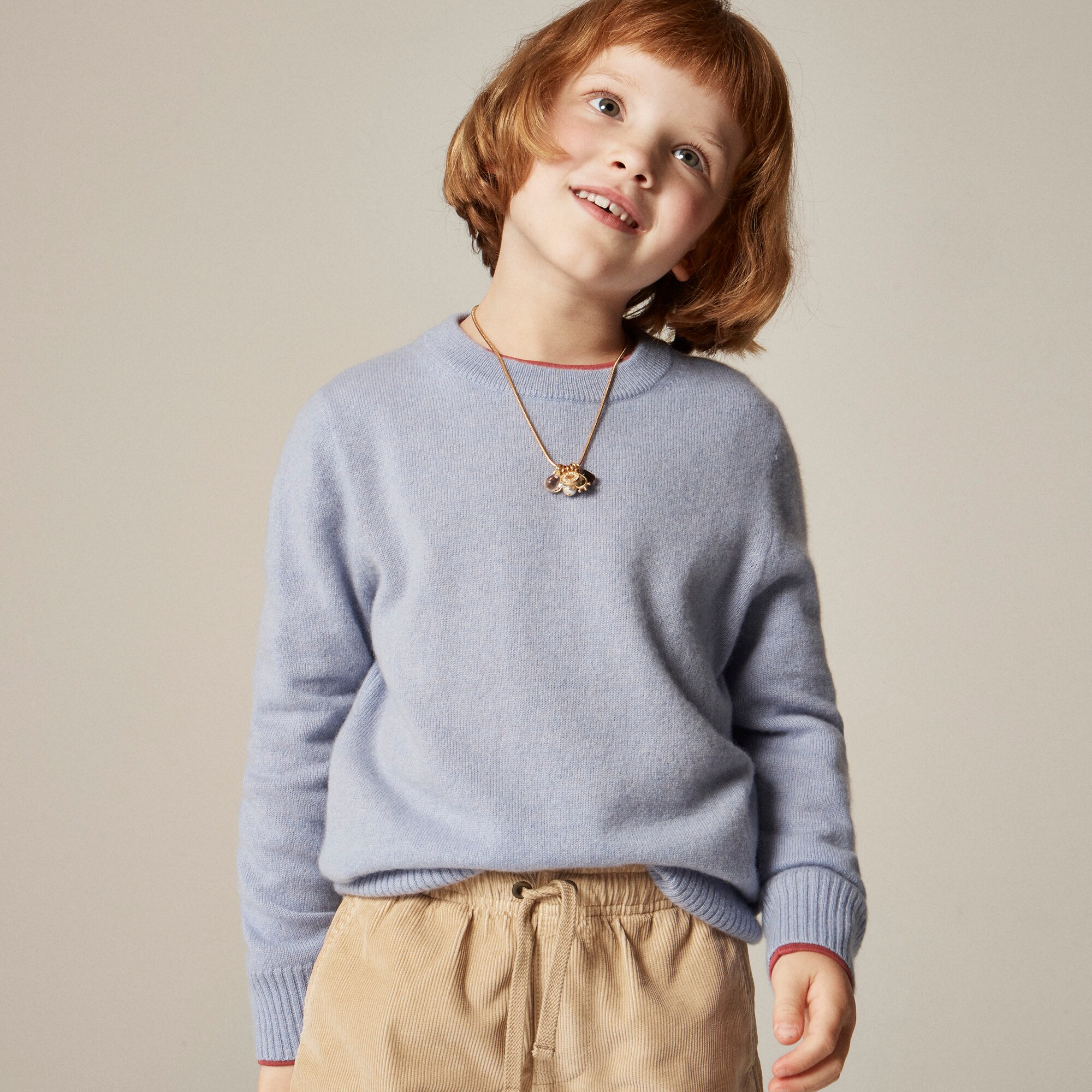 Kids' cashmere crewneck sweater