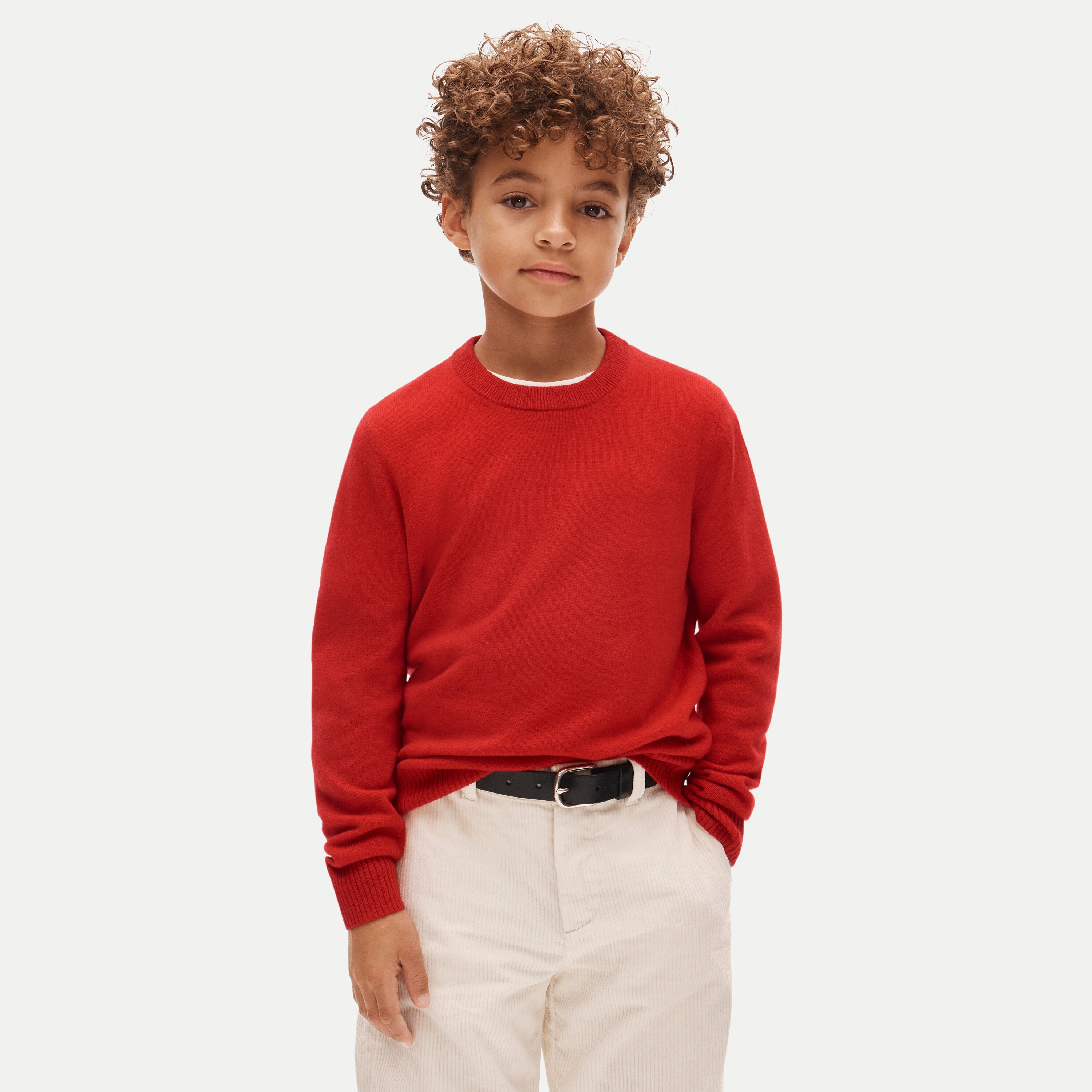 Kids' cashmere crewneck sweater