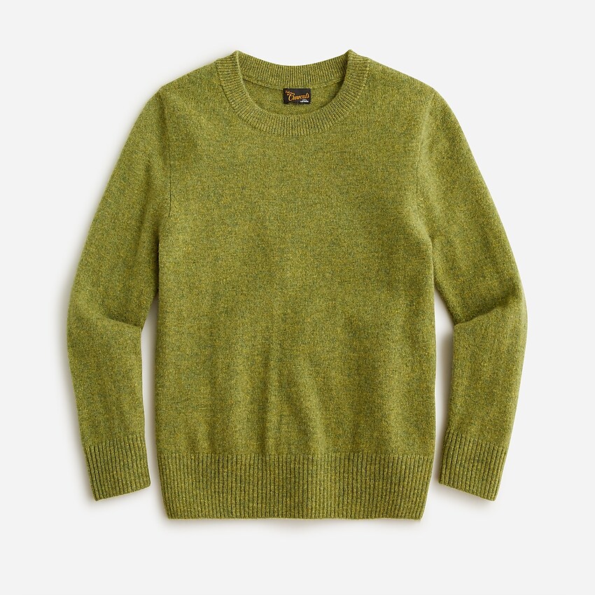j.crew: kids' cashmere crewneck sweater for boys, right side, view zoomed