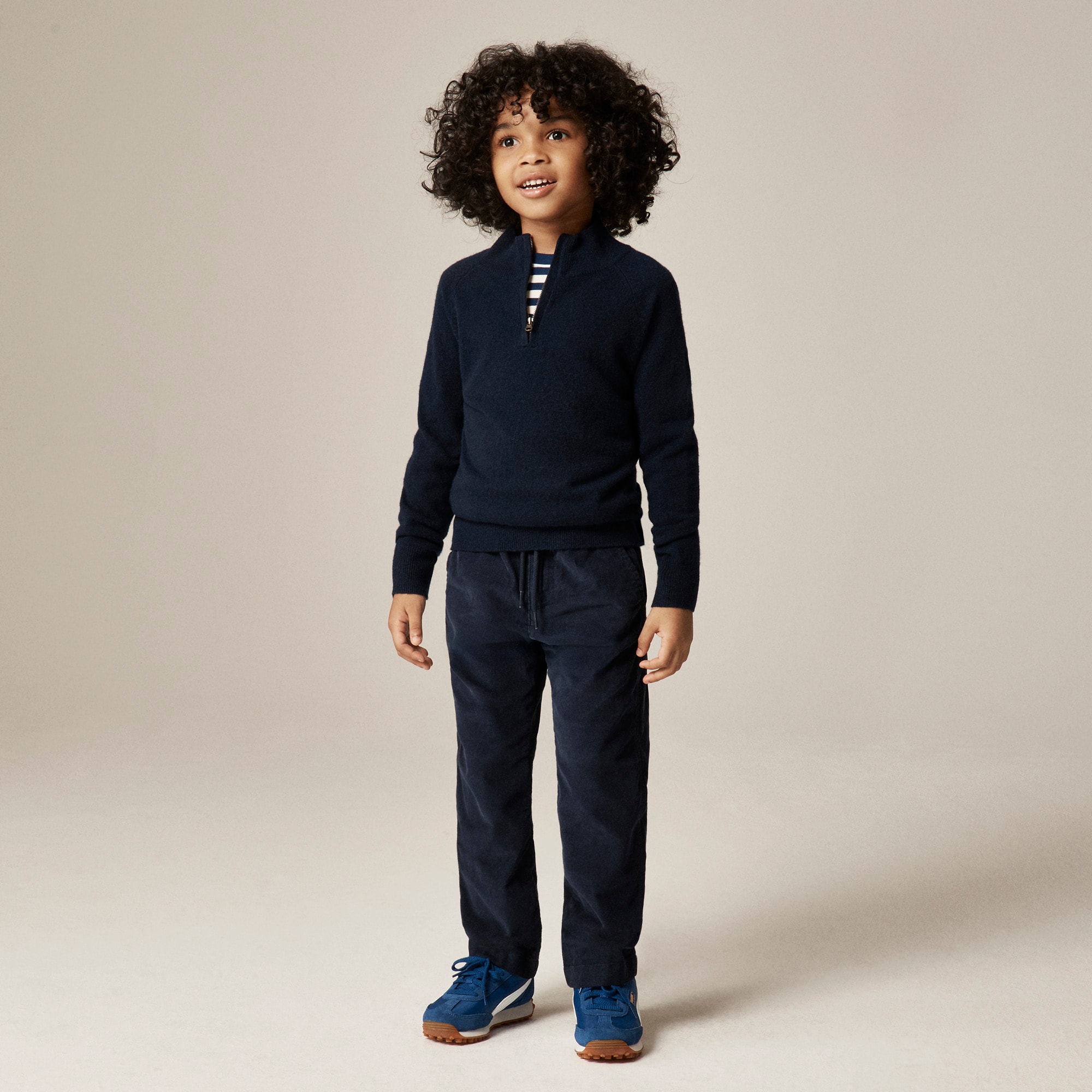 Kids' Cashmere Quarter-zip Sweater For Boys | J.Crew