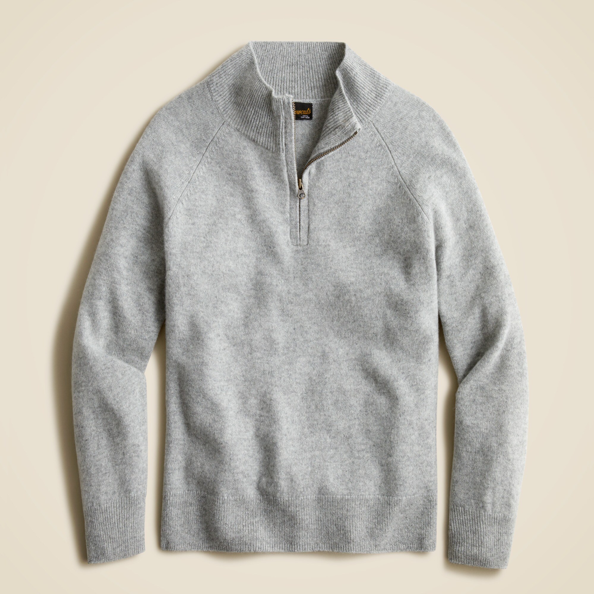  Kids' cashmere half-zip sweater