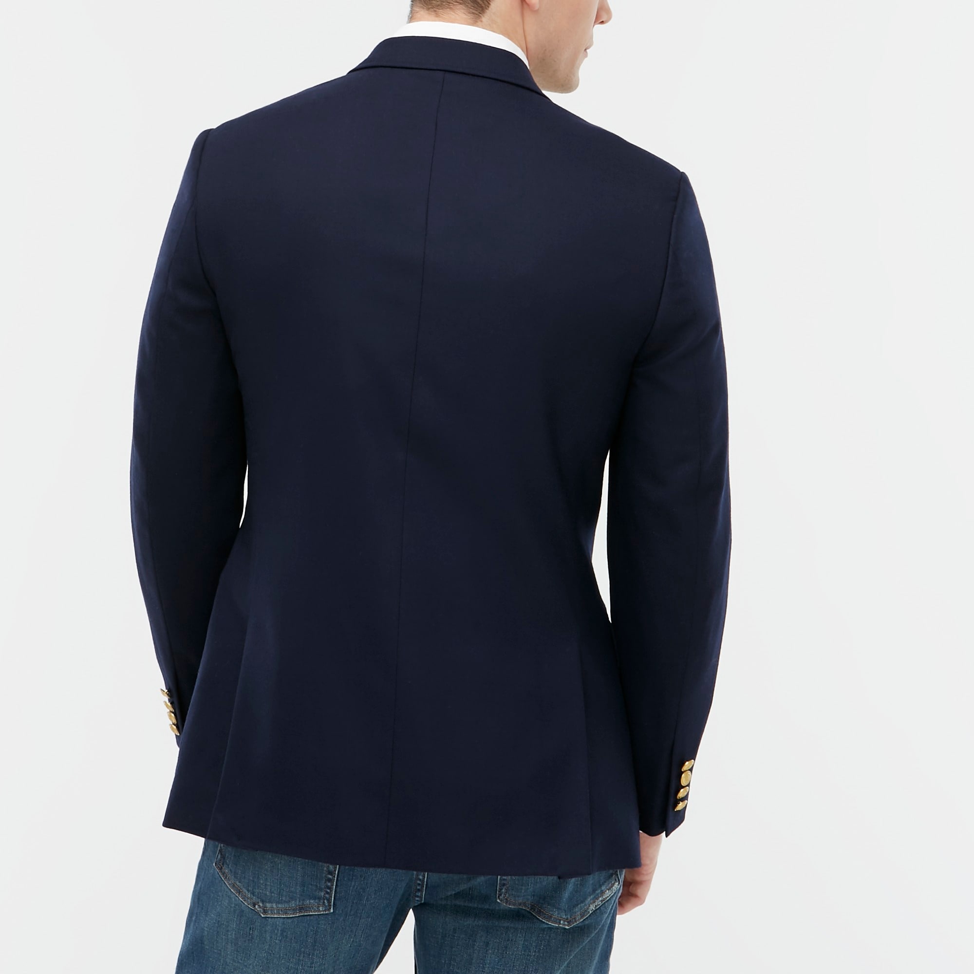 Slim-fit university blazer