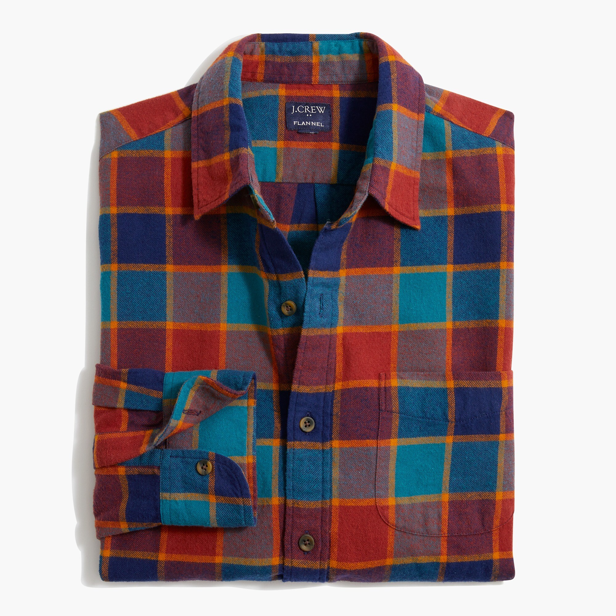 buffalo check flannel shirt for men