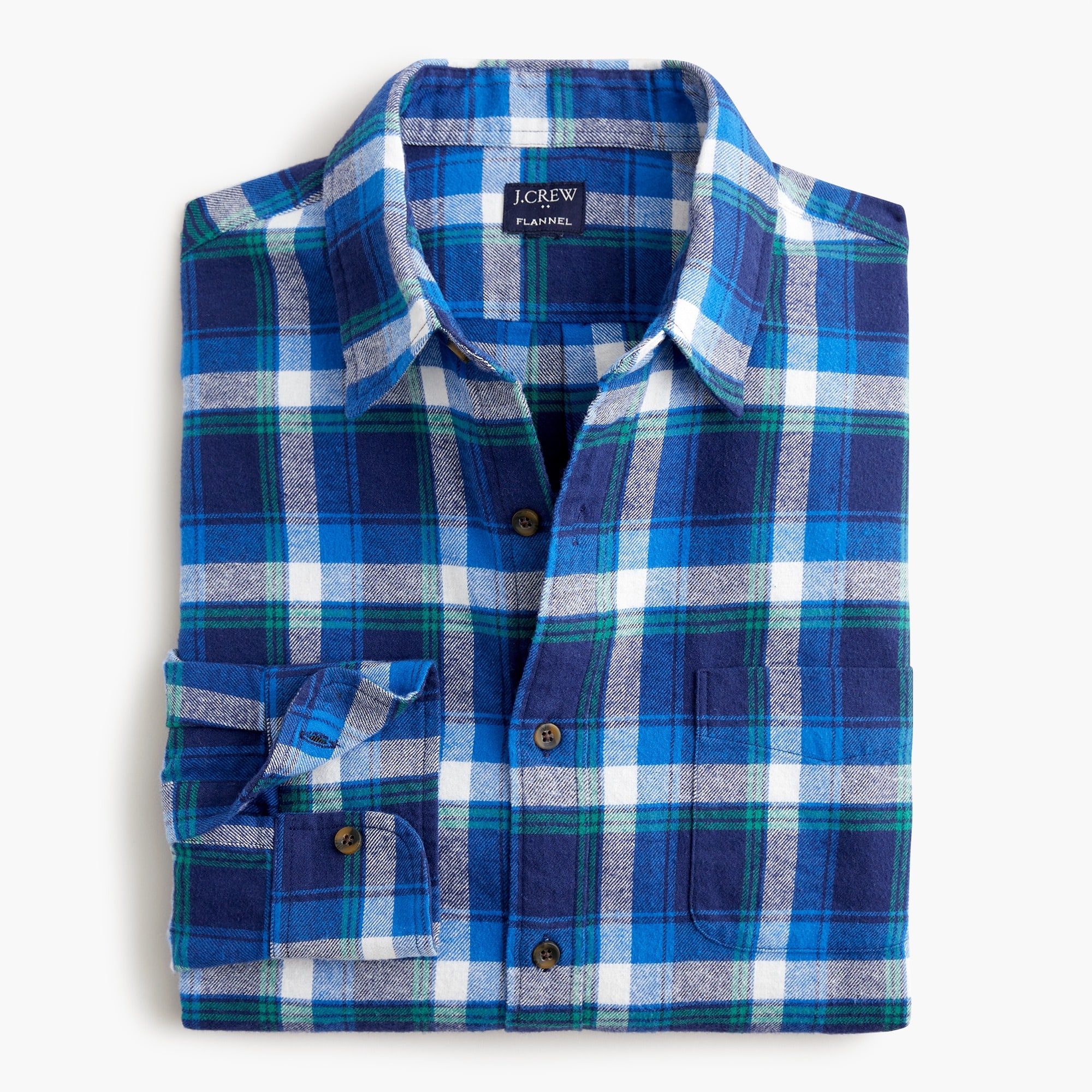 plaid regular flannel shirt for men