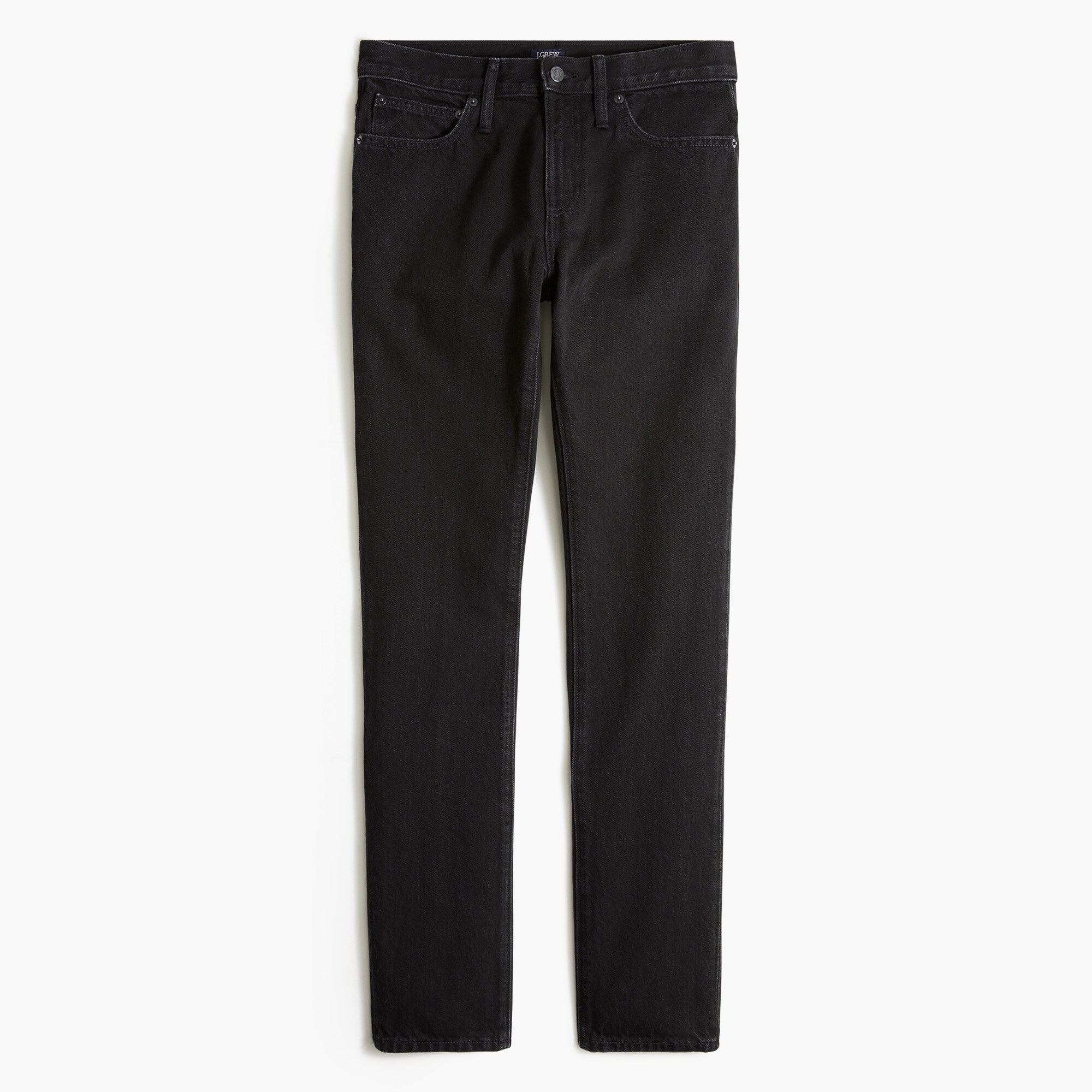Slim-fit washed black rigid jean