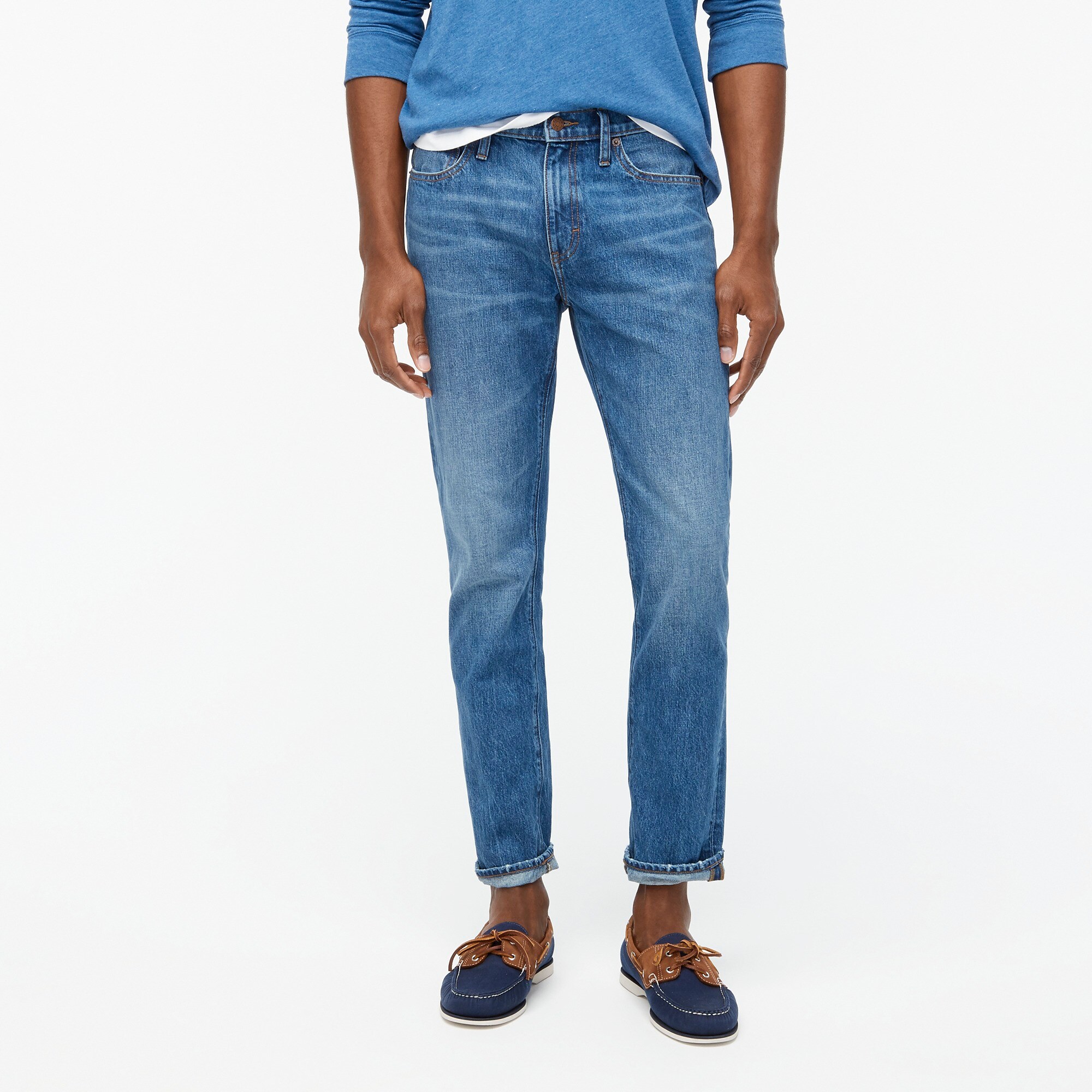 Slim-fit rigid jean