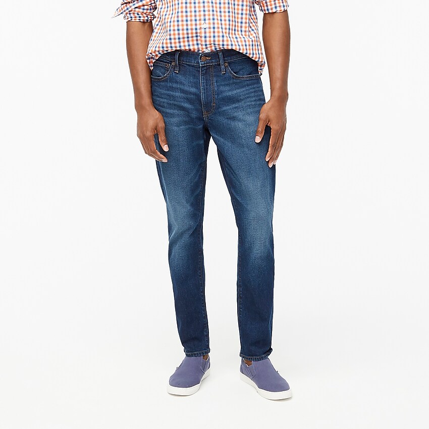 factory: athletic slim-fit jean in signature flex for men, right side, view zoomed