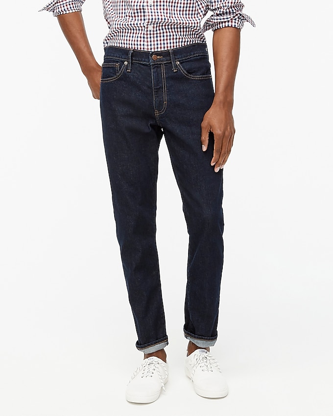 factory: athletic slim-fit jean in signature flex for men, right side, view zoomed