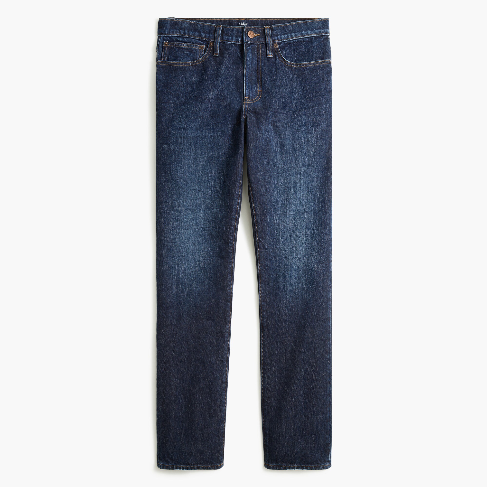 Straight-fit rigid jean