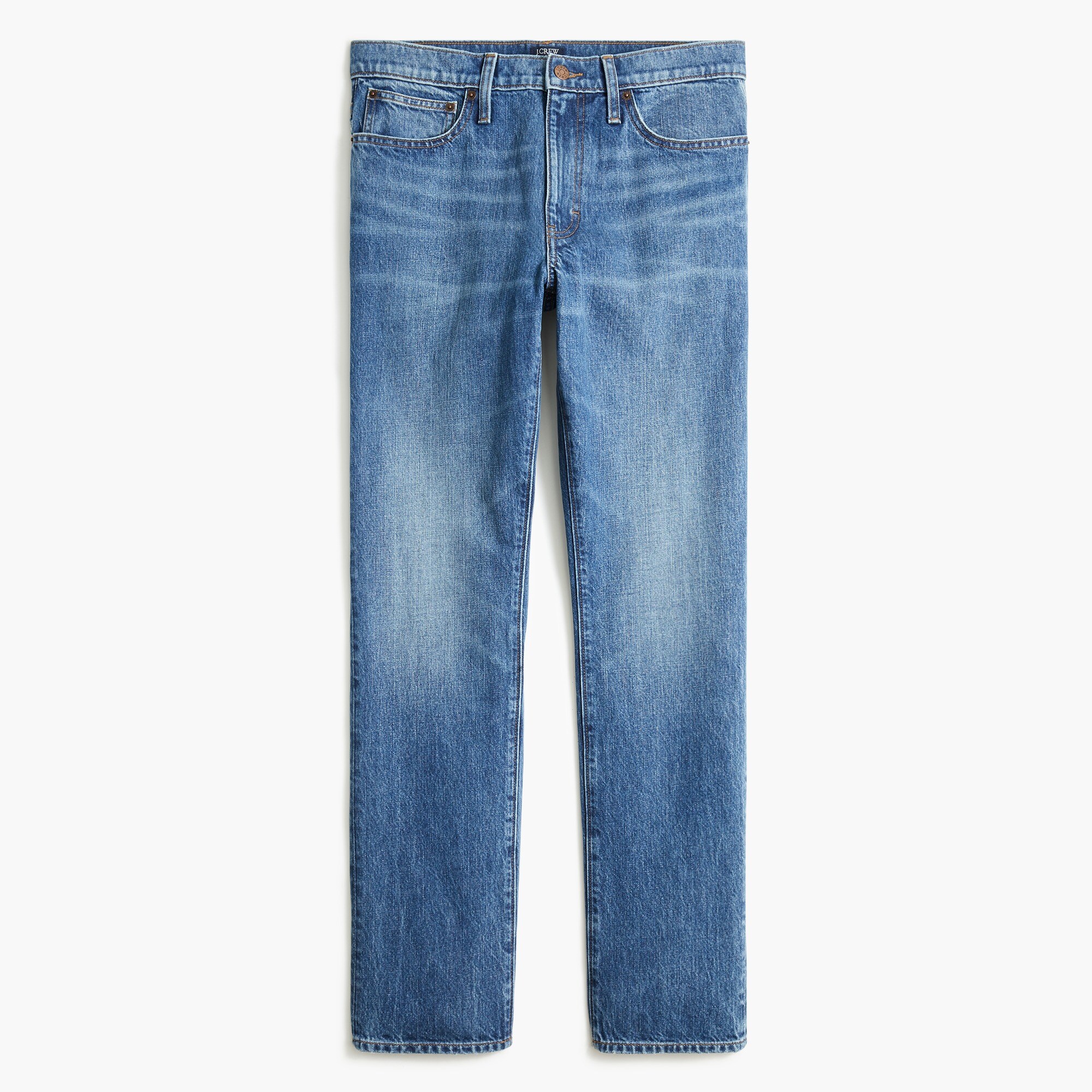Straight-fit rigid jean