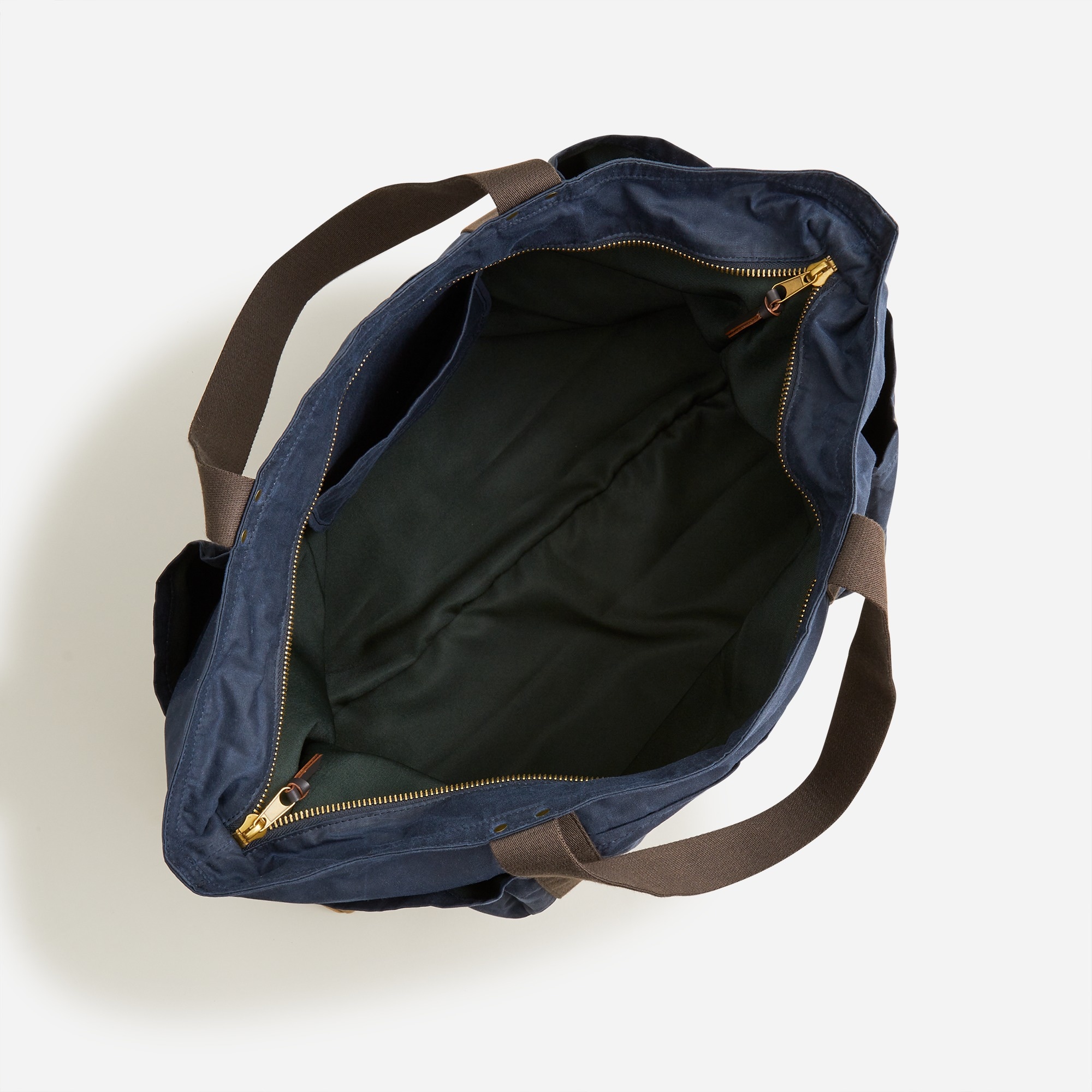 Waxed canvas tote bag