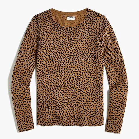 womens Cheetah Teddie sweater
