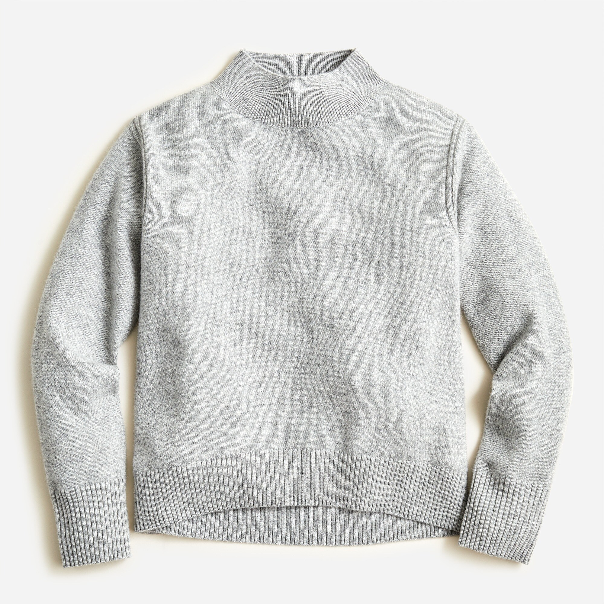 제이크루 걸즈 스웨터 J.Crew Girls cashmere mockneck sweater,HTHR GREY