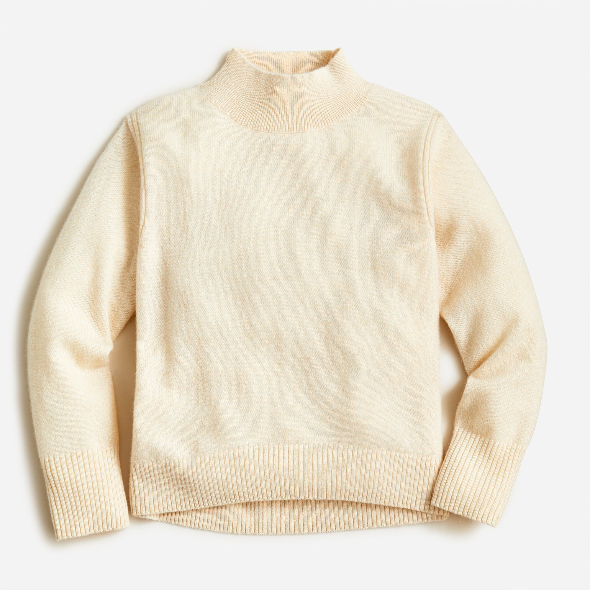 제이크루 걸즈 스웨터 J.Crew Girls cashmere mockneck sweater,HTHR NATURAL