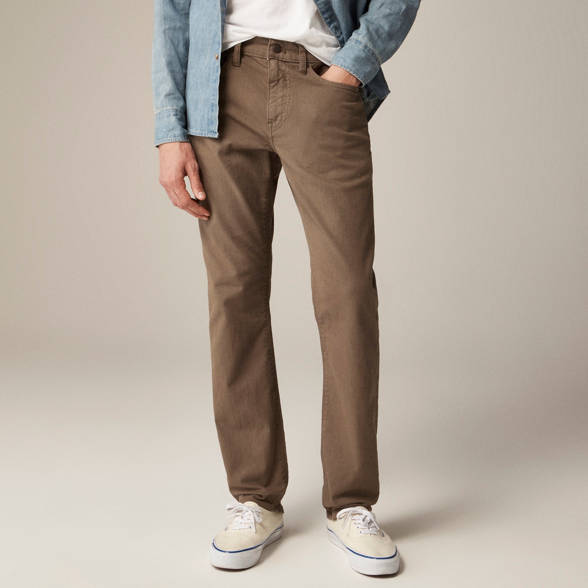 484 Slim-fit garment-dyed five-pocket pant