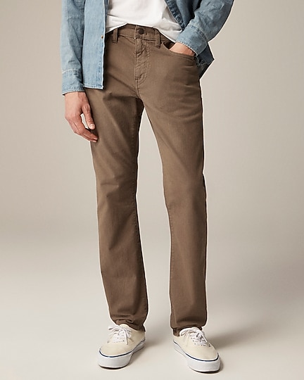 j.crew: 484 slim-fit garment-dyed five-pocket pant for men