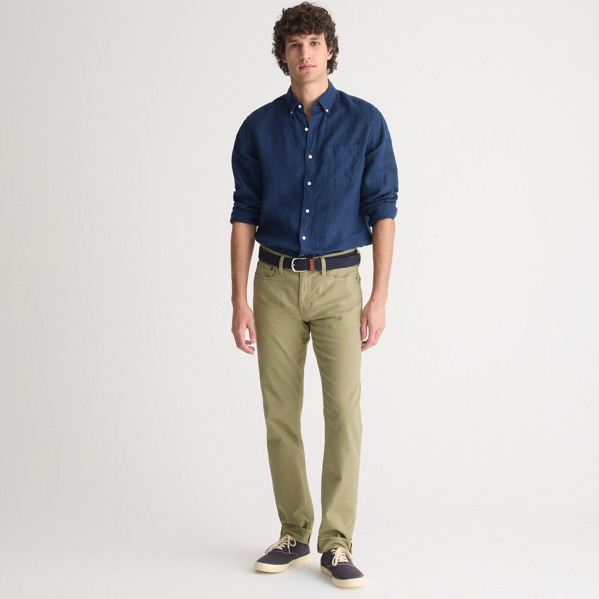484 Slim-fit garment-dyed five-pocket pant