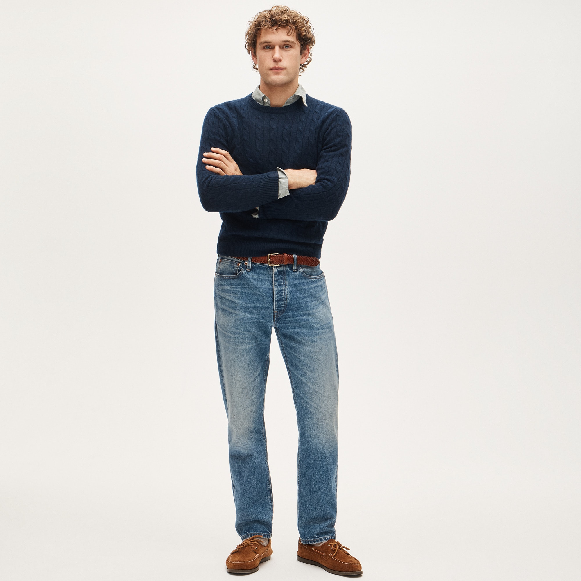 Cashmere Cable-knit Sweater For Men | J.Crew