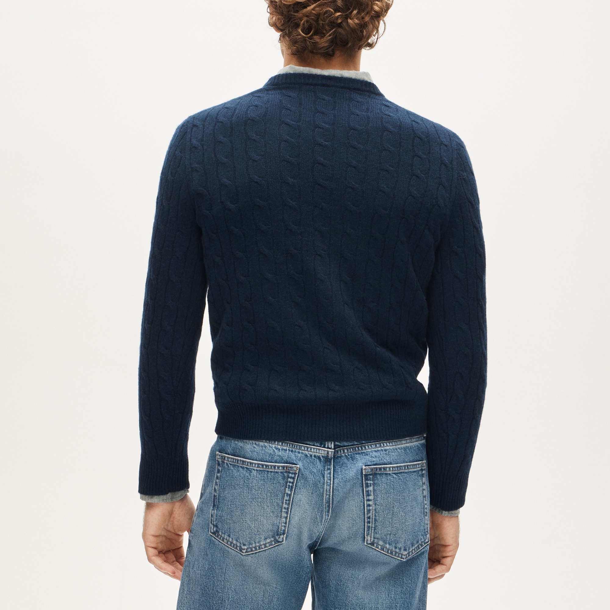 Cashmere Cable-knit Sweater For Men | J.Crew