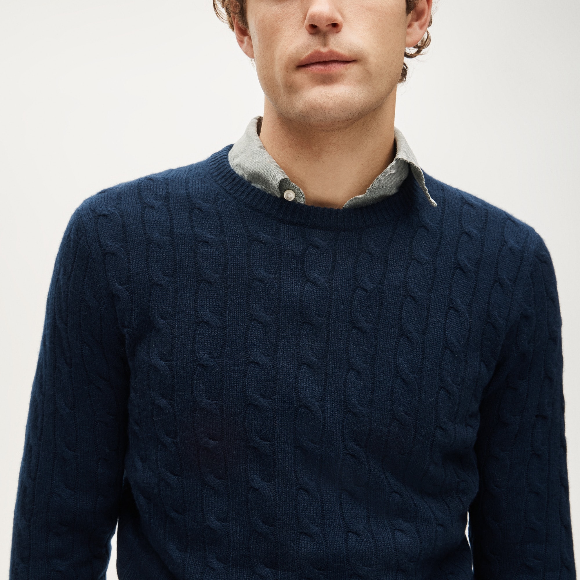 Cashmere cable-knit sweater