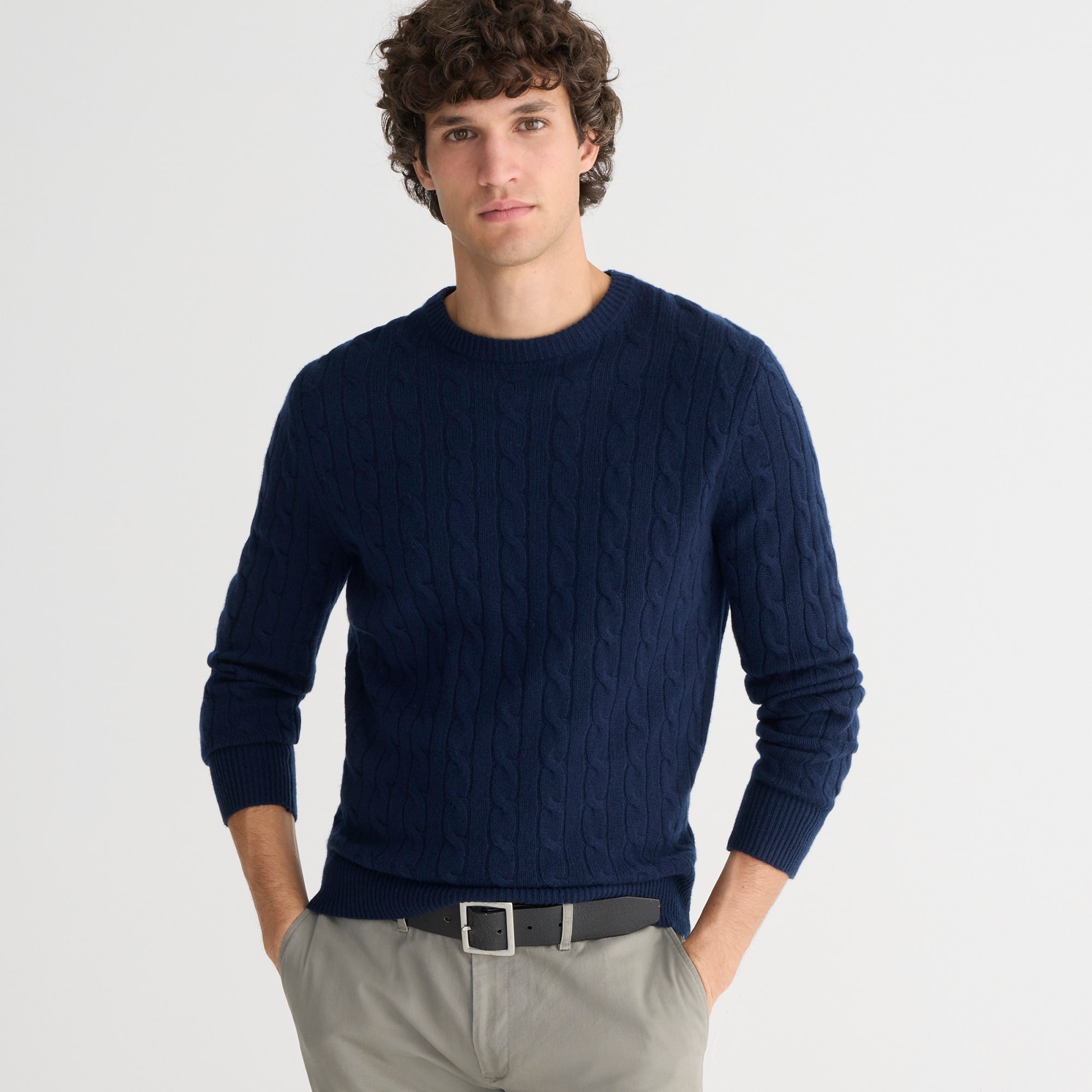 J.Crew: Cashmere Cable-knit Sweater For Men