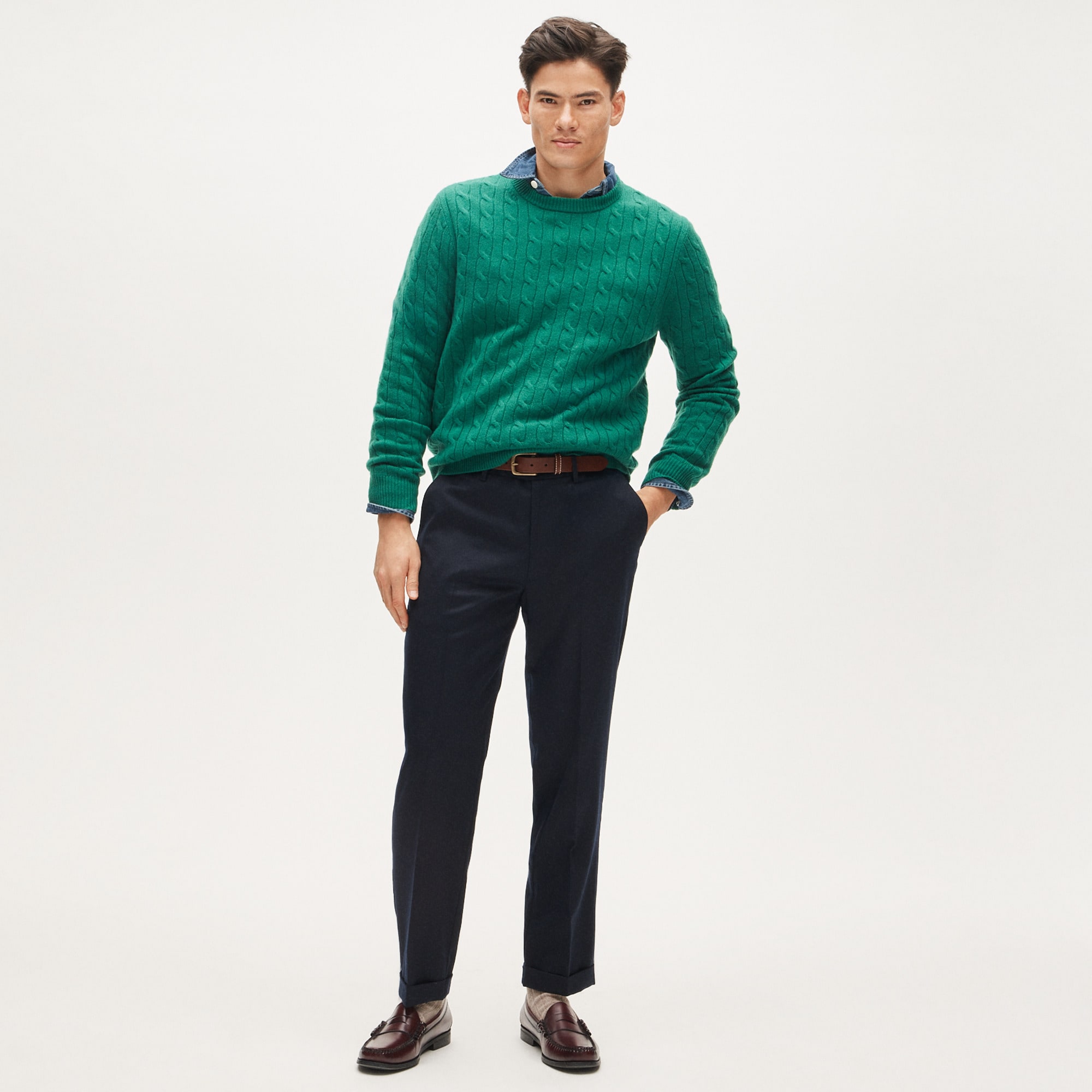 Cashmere cable-knit sweater