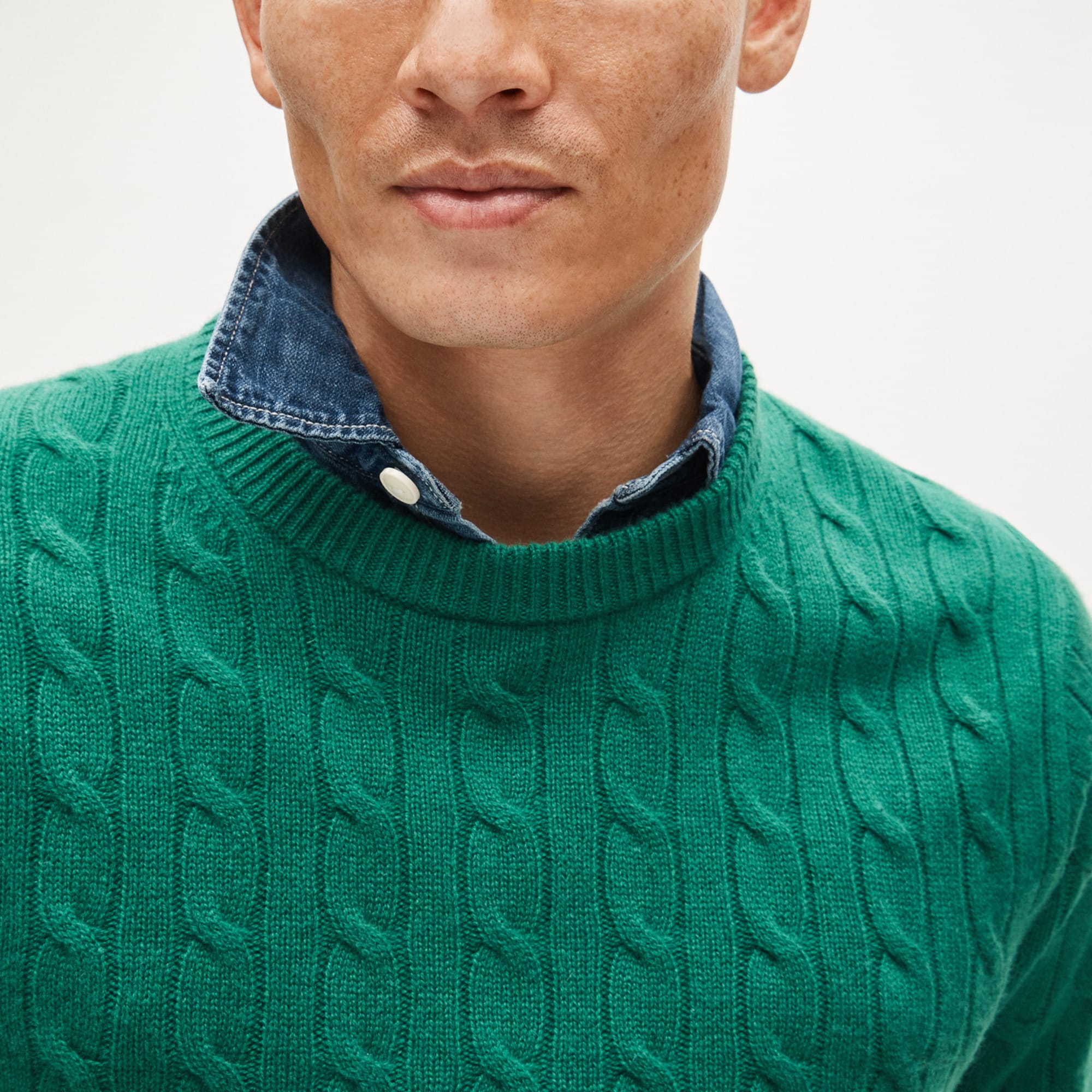 Cashmere cable-knit sweater