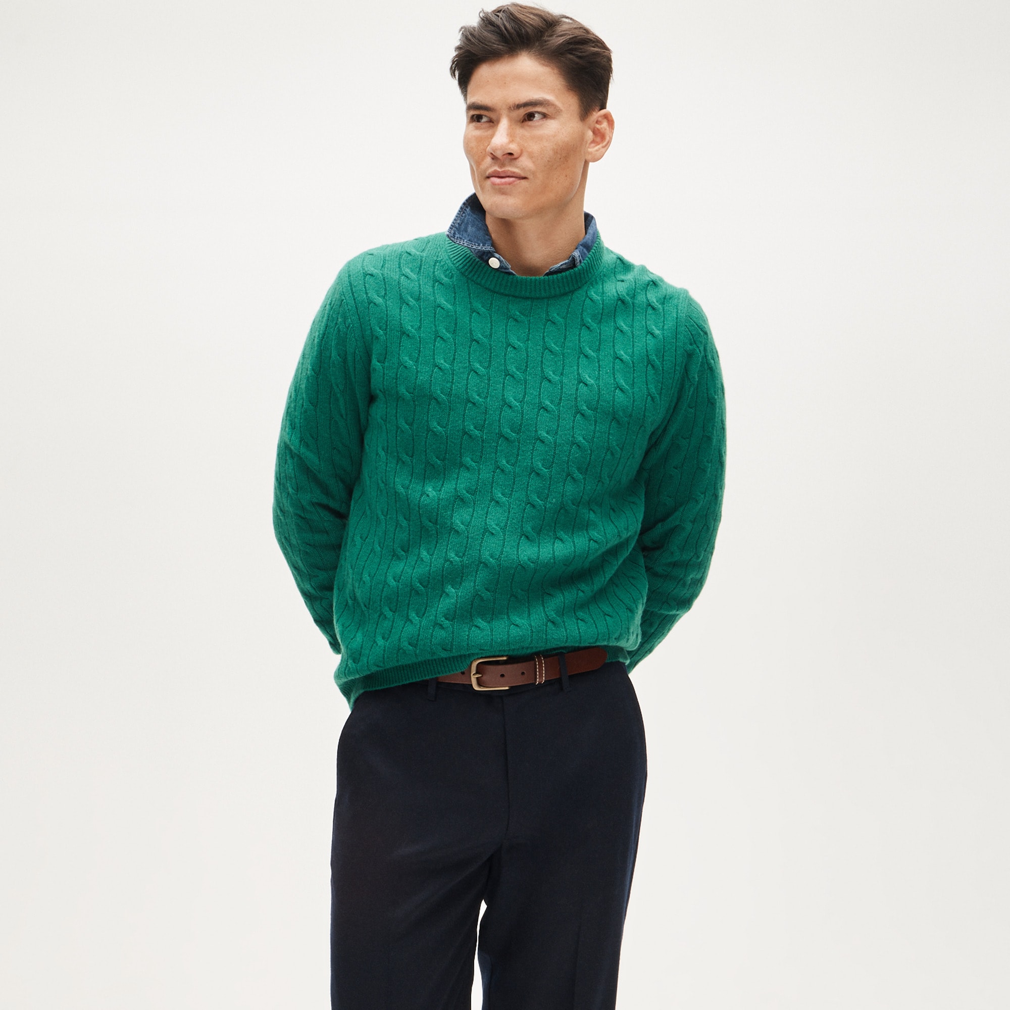 Cashmere cable-knit sweater