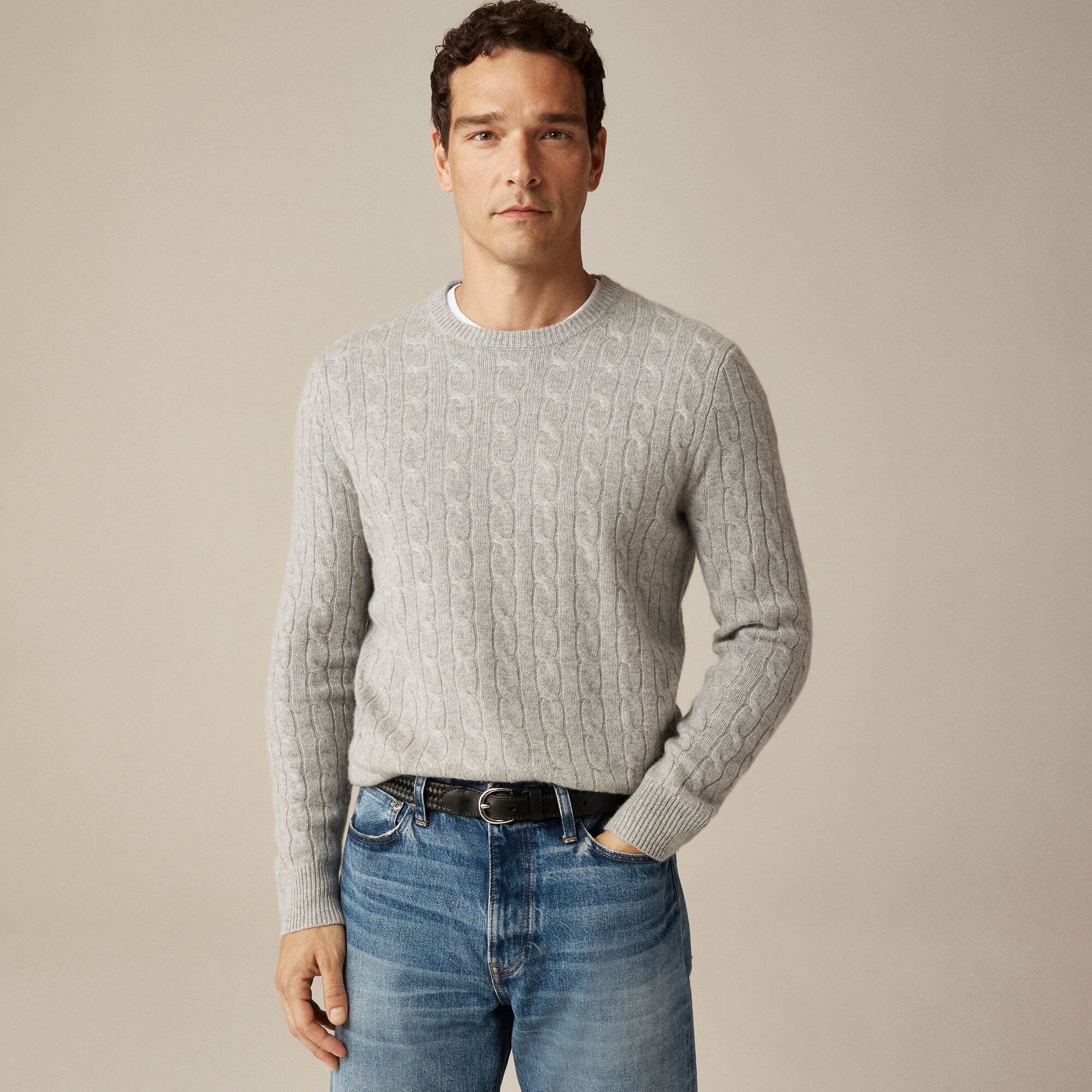 Cashmere cable-knit sweater