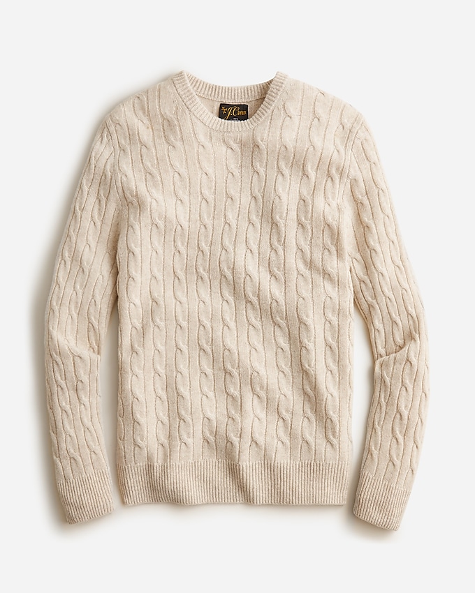 J.Crew: Cashmere Cable-knit Sweater For Men