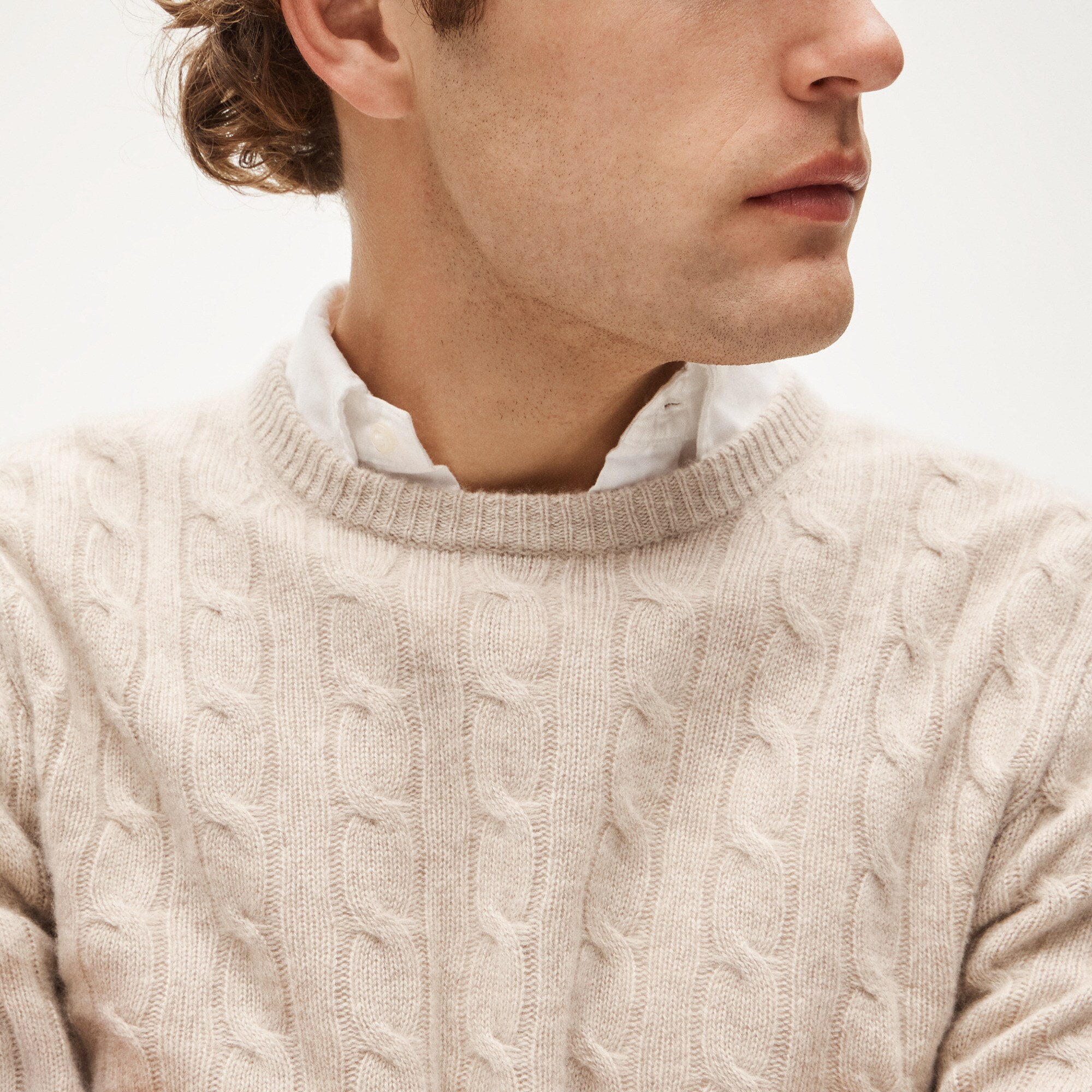 Cashmere cable-knit sweater