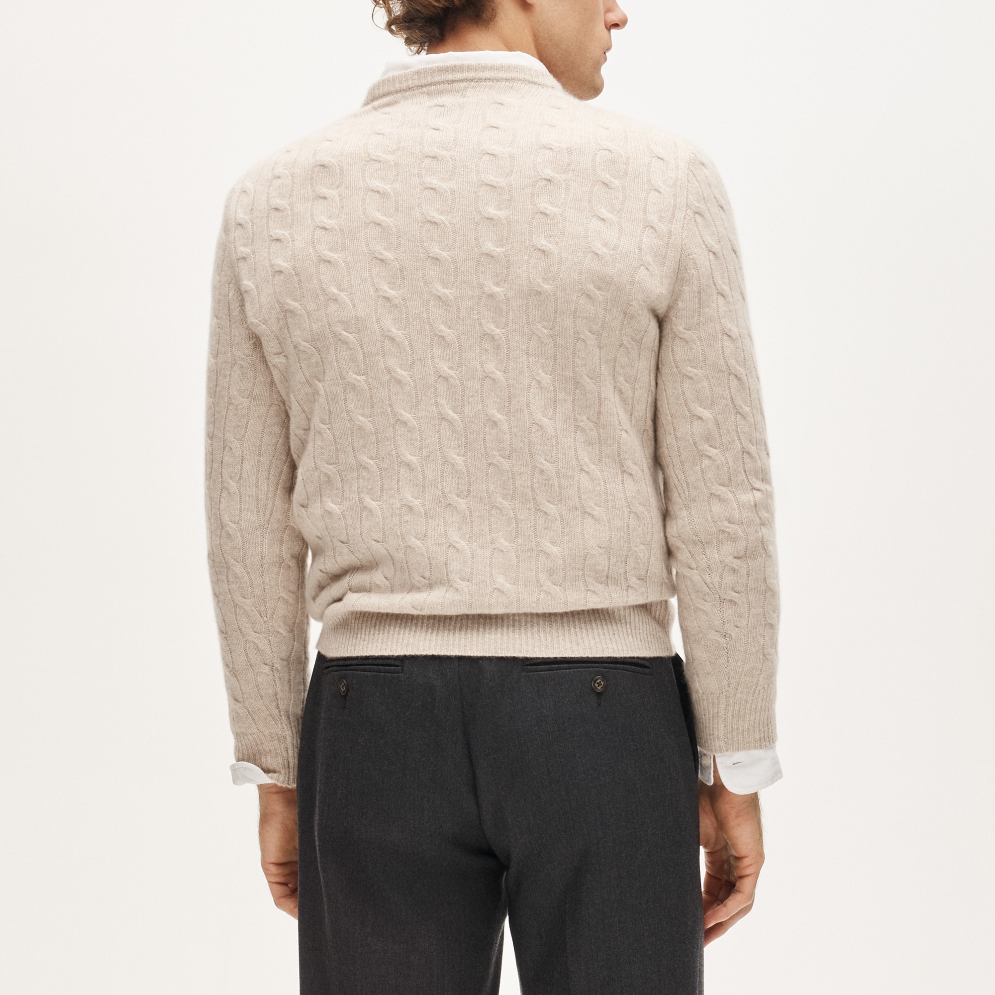 Cashmere cable-knit sweater