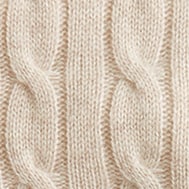 Cashmere cable-knit sweater HTHR BIRCH