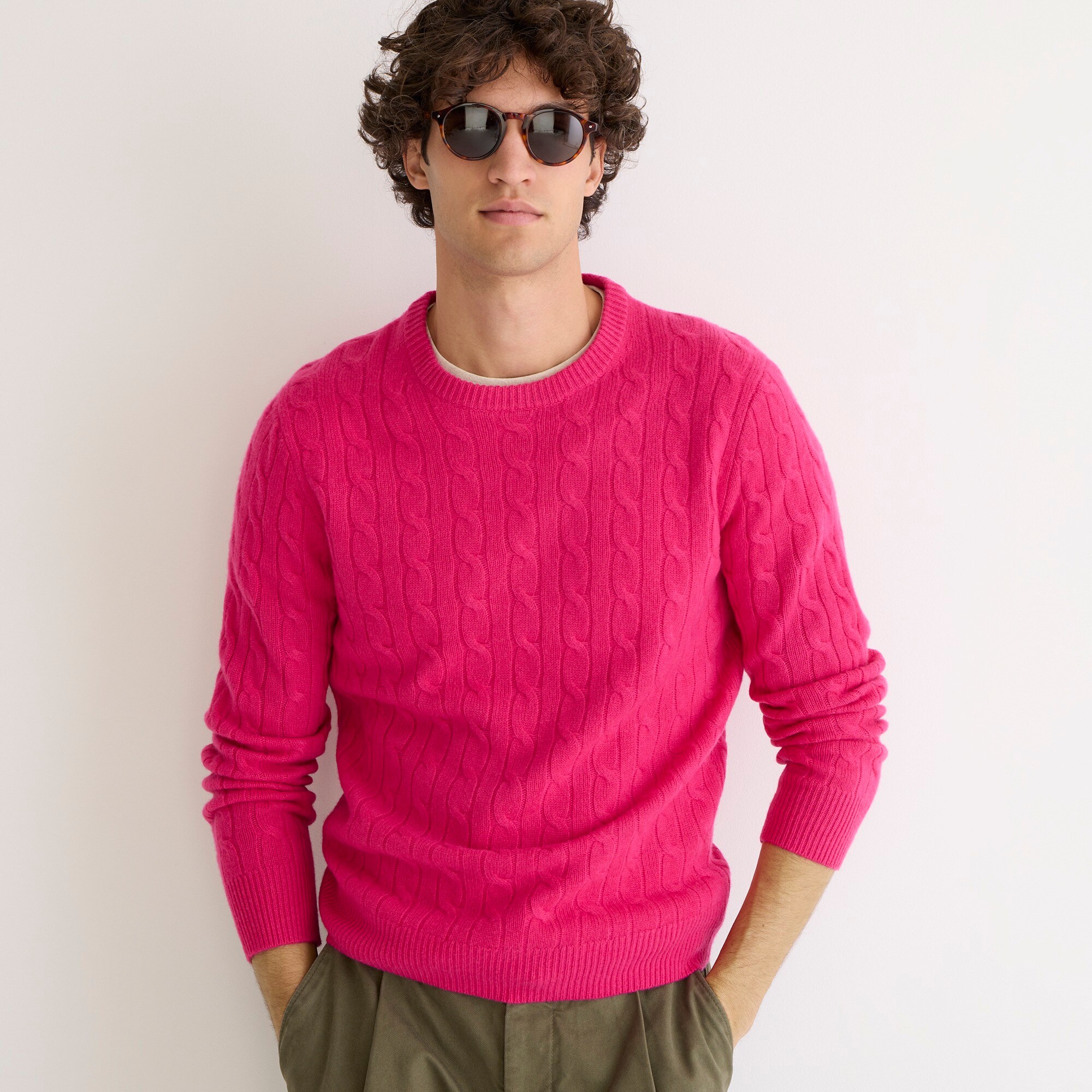 Cashmere cable-knit sweater