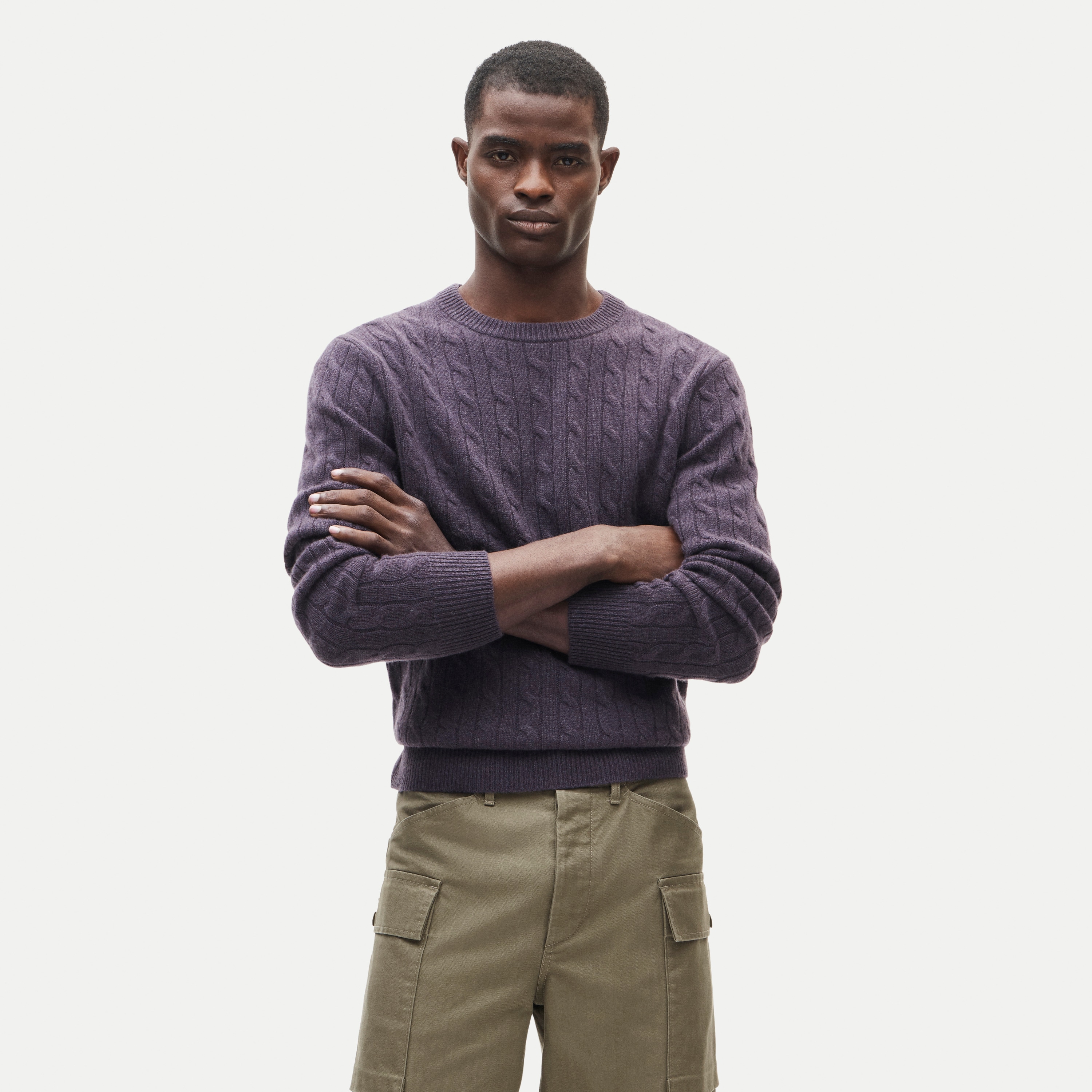 Cashmere cable-knit sweater