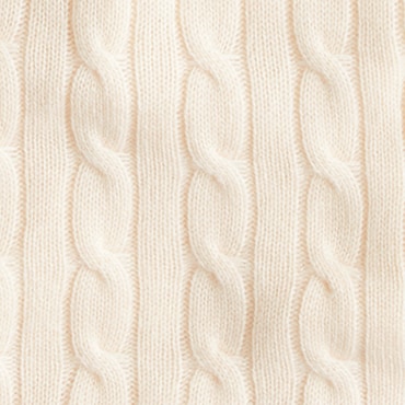 Cashmere cable-knit sweater DUSTY IVORY